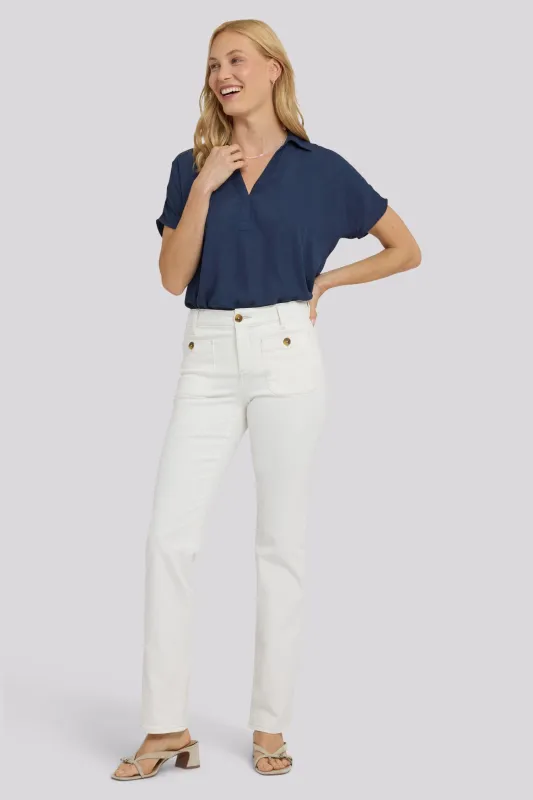 Marilyn Straight Jeans - Vintage White sold by NYDJ