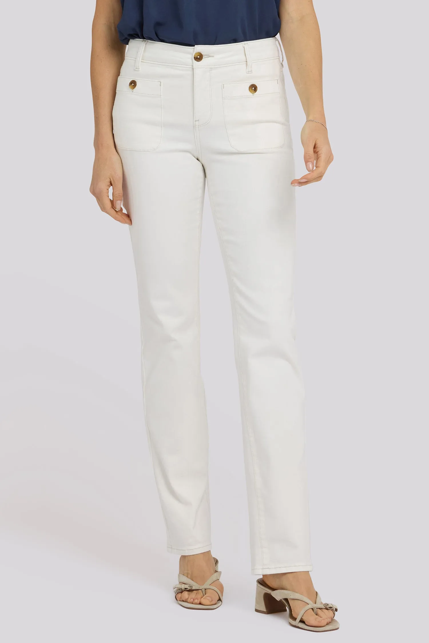 Marilyn Straight Jeans In Tall - Vintage White sold by NYDJ product image thumbnail 4