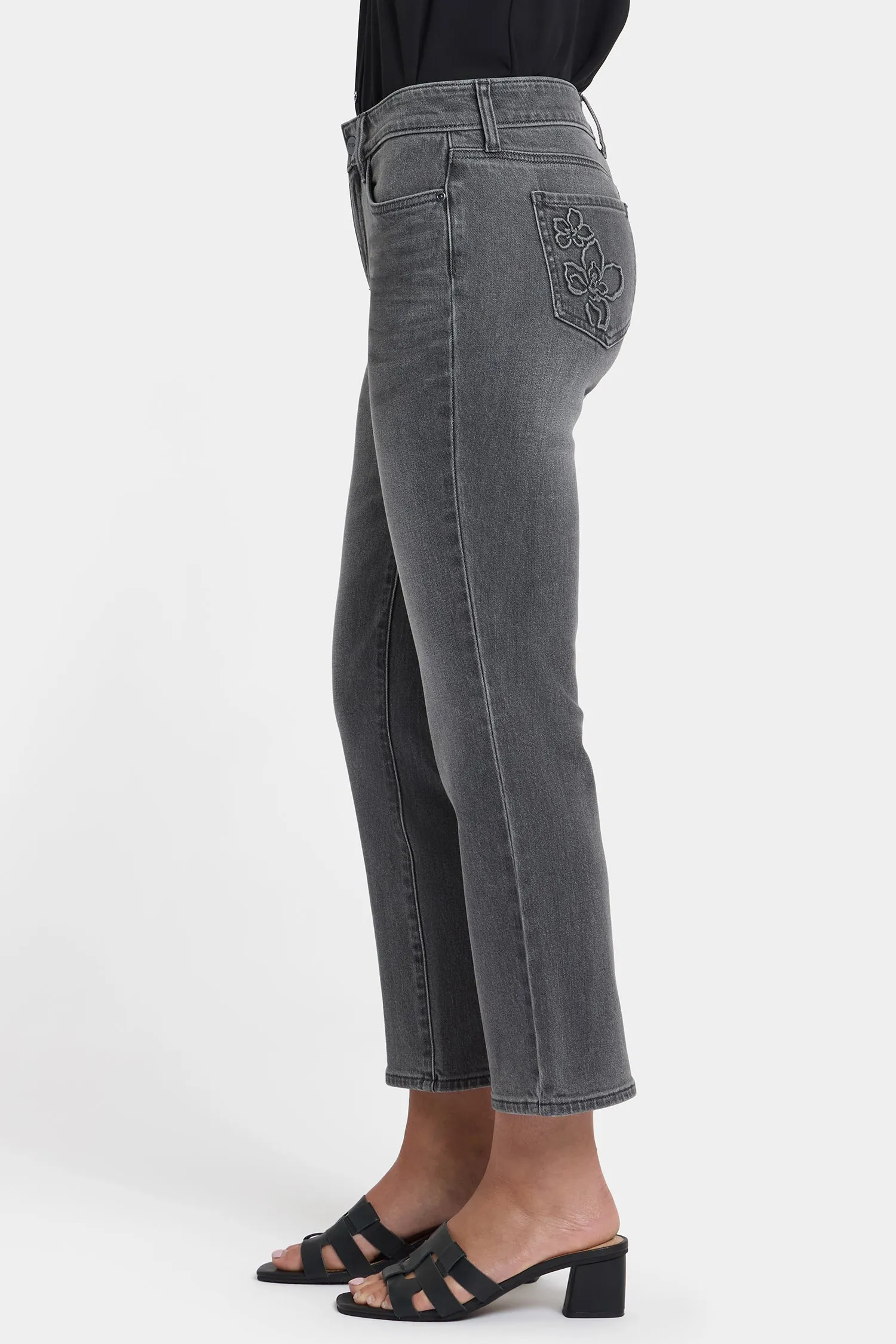 Marilyn Straight Ankle Jeans - Dusty Ash sold by NYDJ product image thumbnail 3