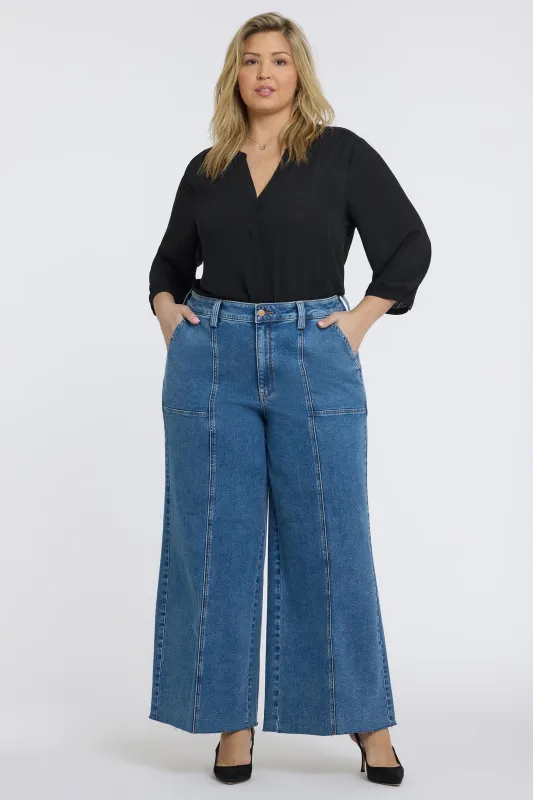 Simone Wide Leg Jeans In Plus Size - Salton sold by NYDJ
