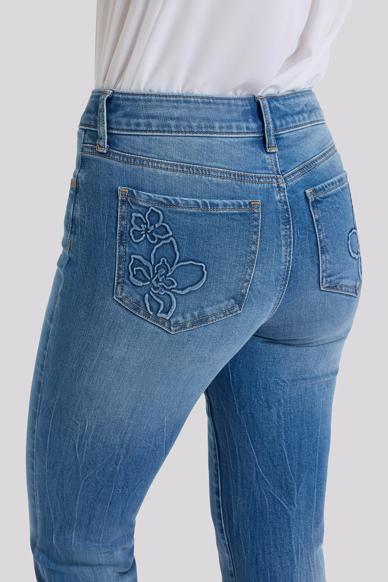Marilyn Straight Ankle Jeans In Petite - Pacifica sold by NYDJ product image thumbnail 2