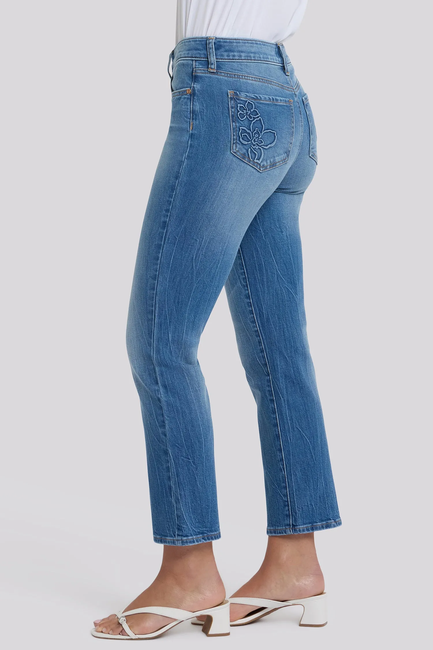 Marilyn Straight Ankle Jeans In Petite - Pacifica sold by NYDJ product image thumbnail 3