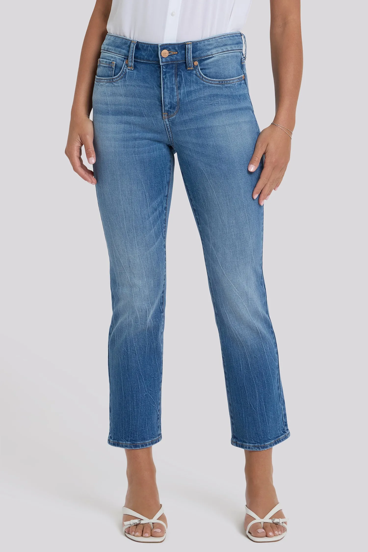Marilyn Straight Ankle Jeans In Petite - Pacifica sold by NYDJ product image thumbnail 4