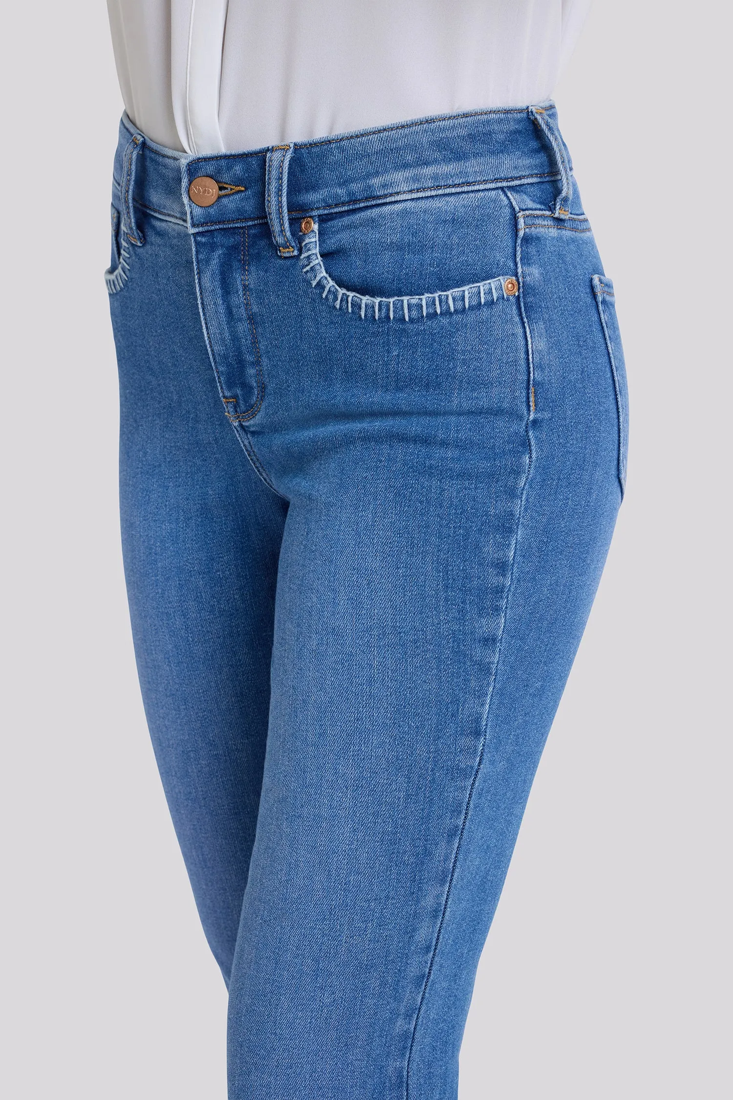 Marilyn Straight Ankle Jeans In Petite - Blue Paradise sold by NYDJ product image thumbnail 2