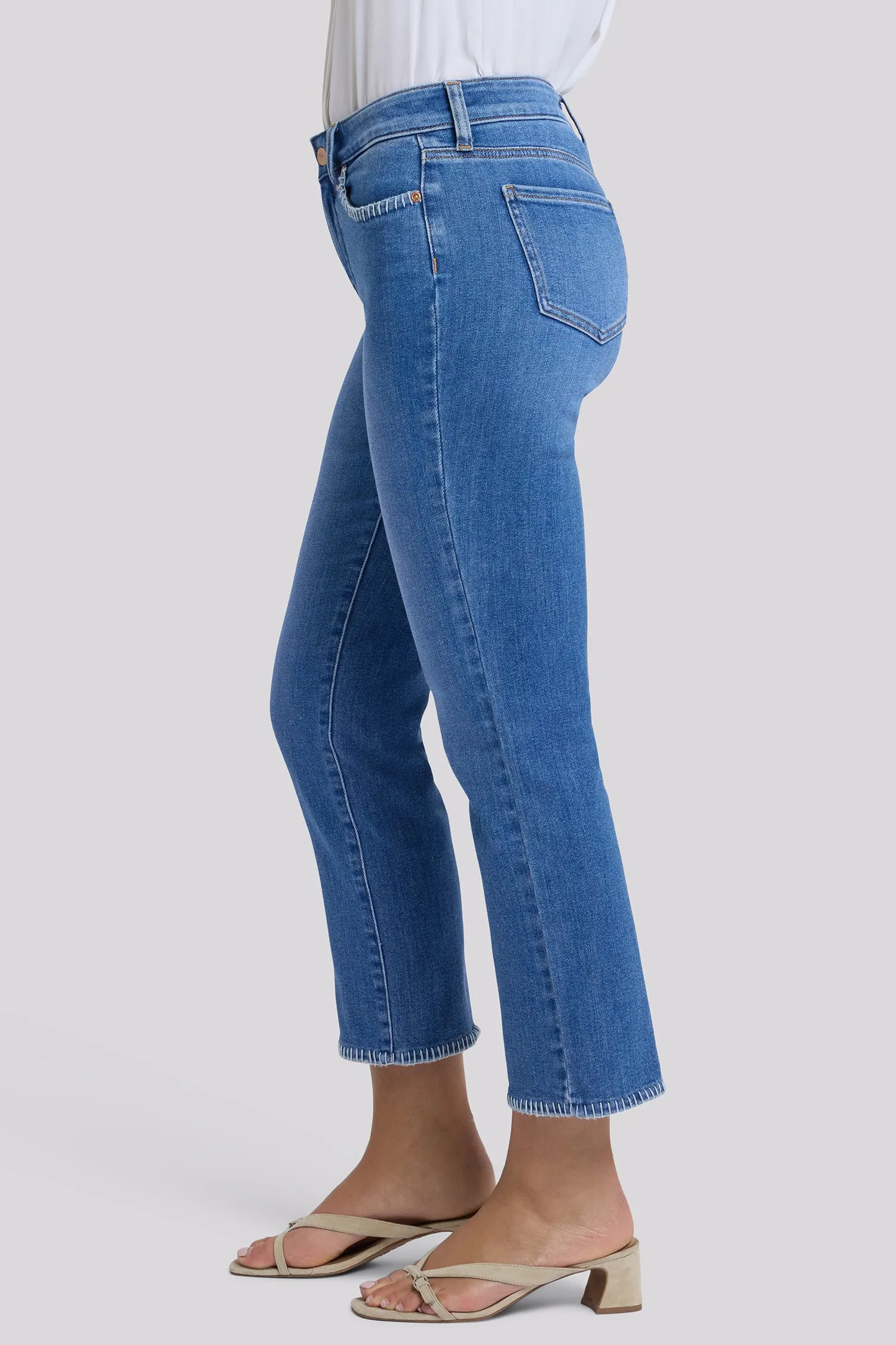 Marilyn Straight Ankle Jeans In Petite - Blue Paradise sold by NYDJ product image thumbnail 3