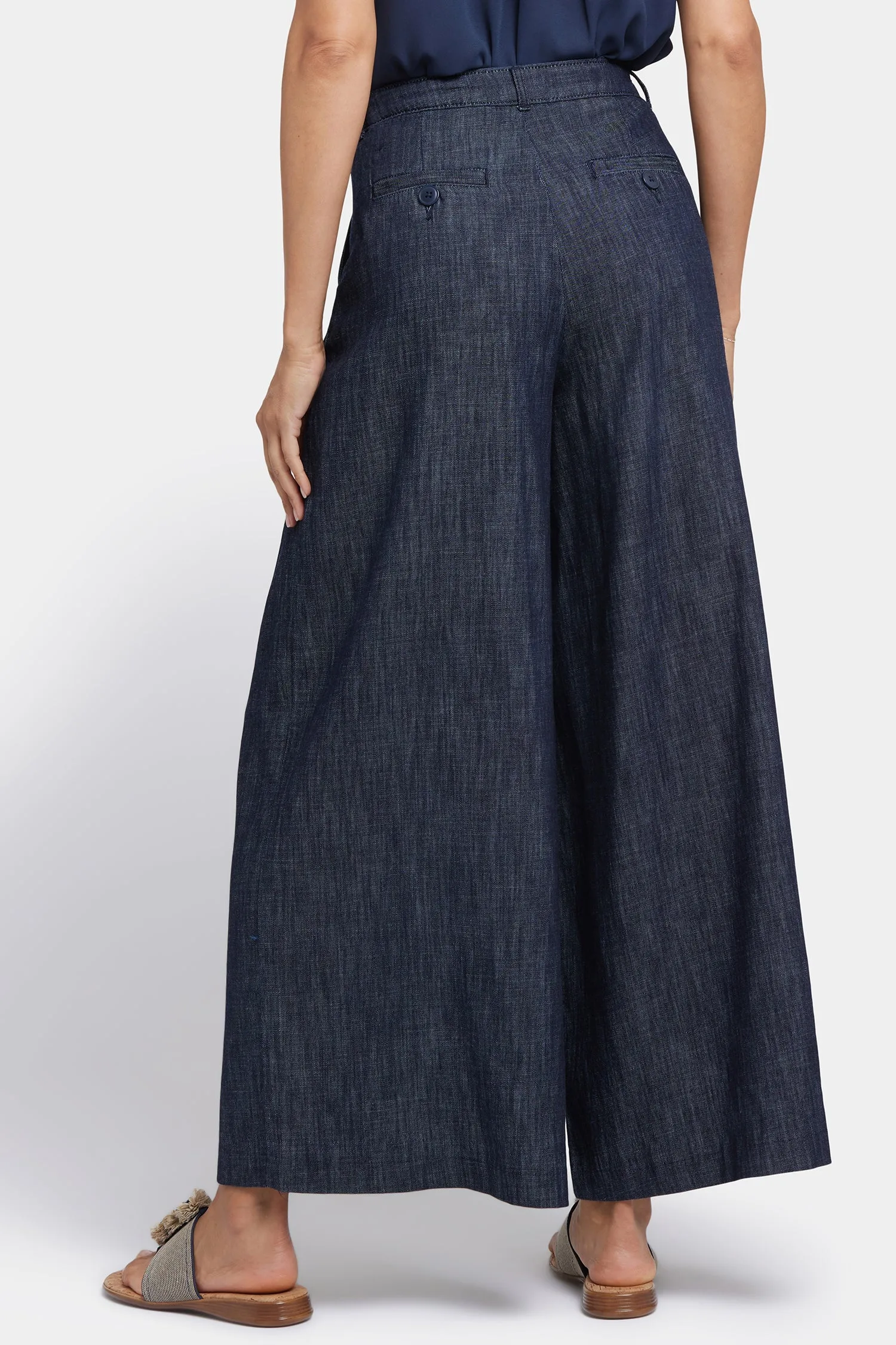 Giselle Wide Leg Ankle Trouser Pants - Dark Indigo sold by NYDJ product image thumbnail 3
