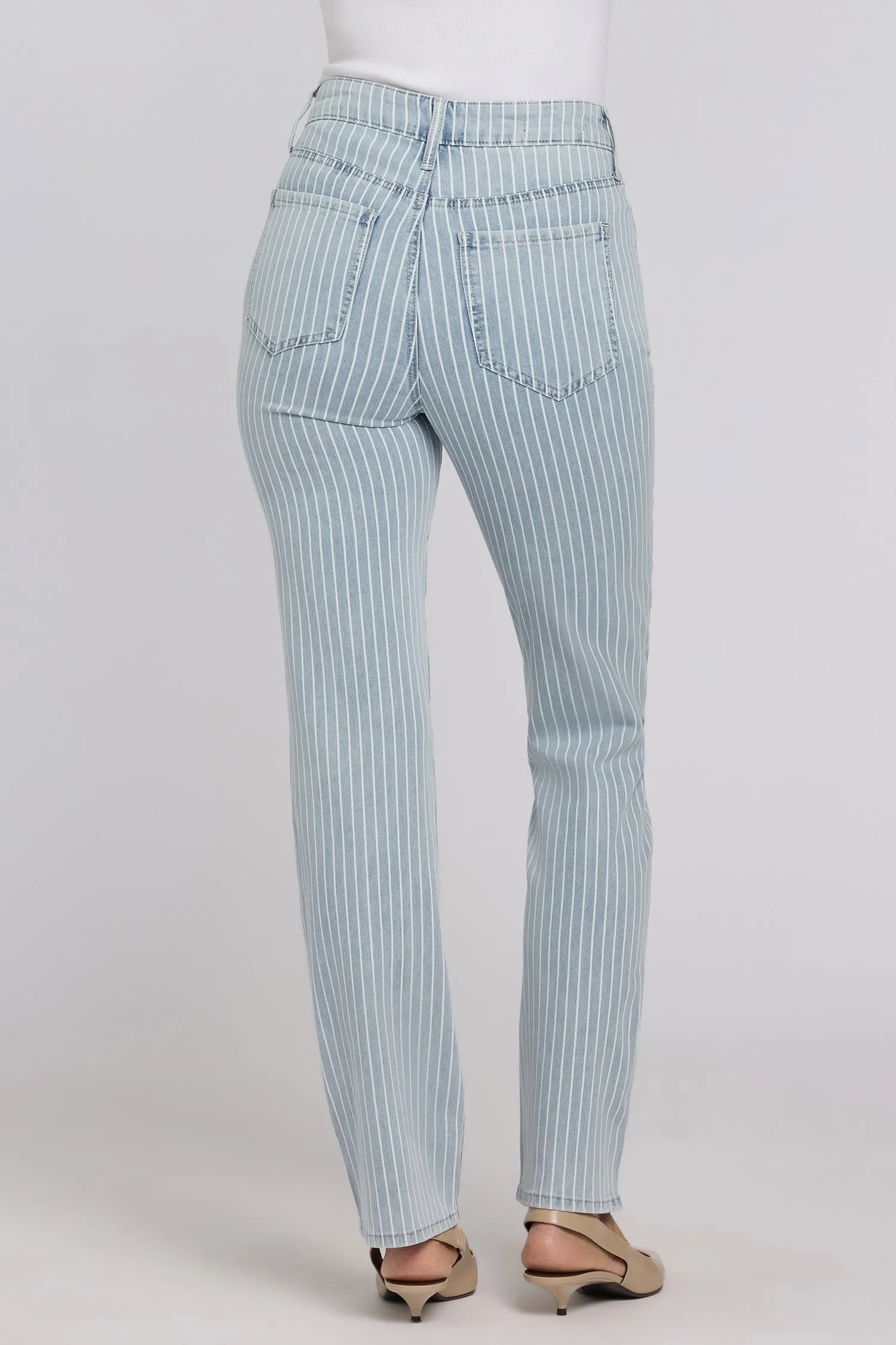 Marilyn Straight Jeans In Petite - Azure Stripe sold by NYDJ product image thumbnail 2