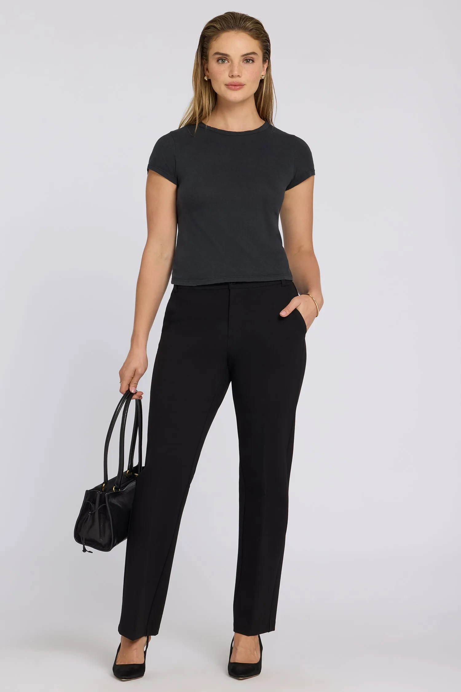 Bella Trouser Pants - Black sold by NYDJ