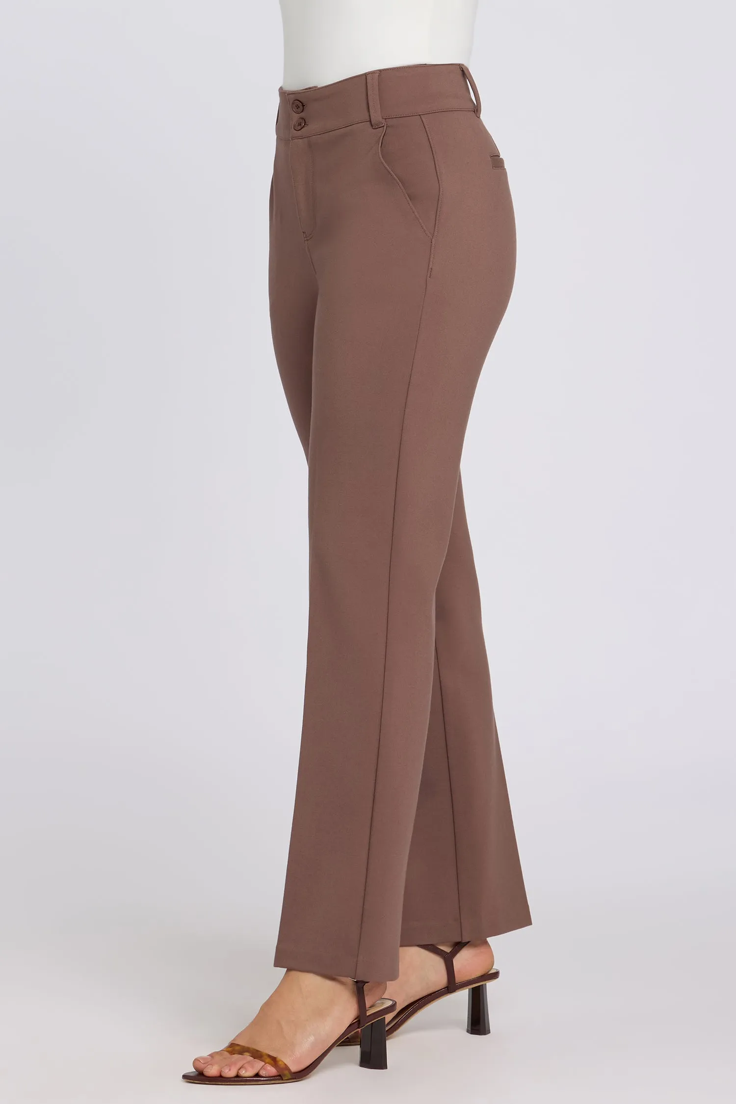Bella Trouser Pants - Deep Taupe sold by NYDJ product image thumbnail 4