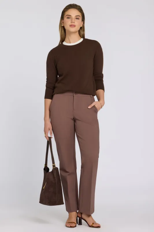 Bella Trouser Pants - Deep Taupe made by NYDJ