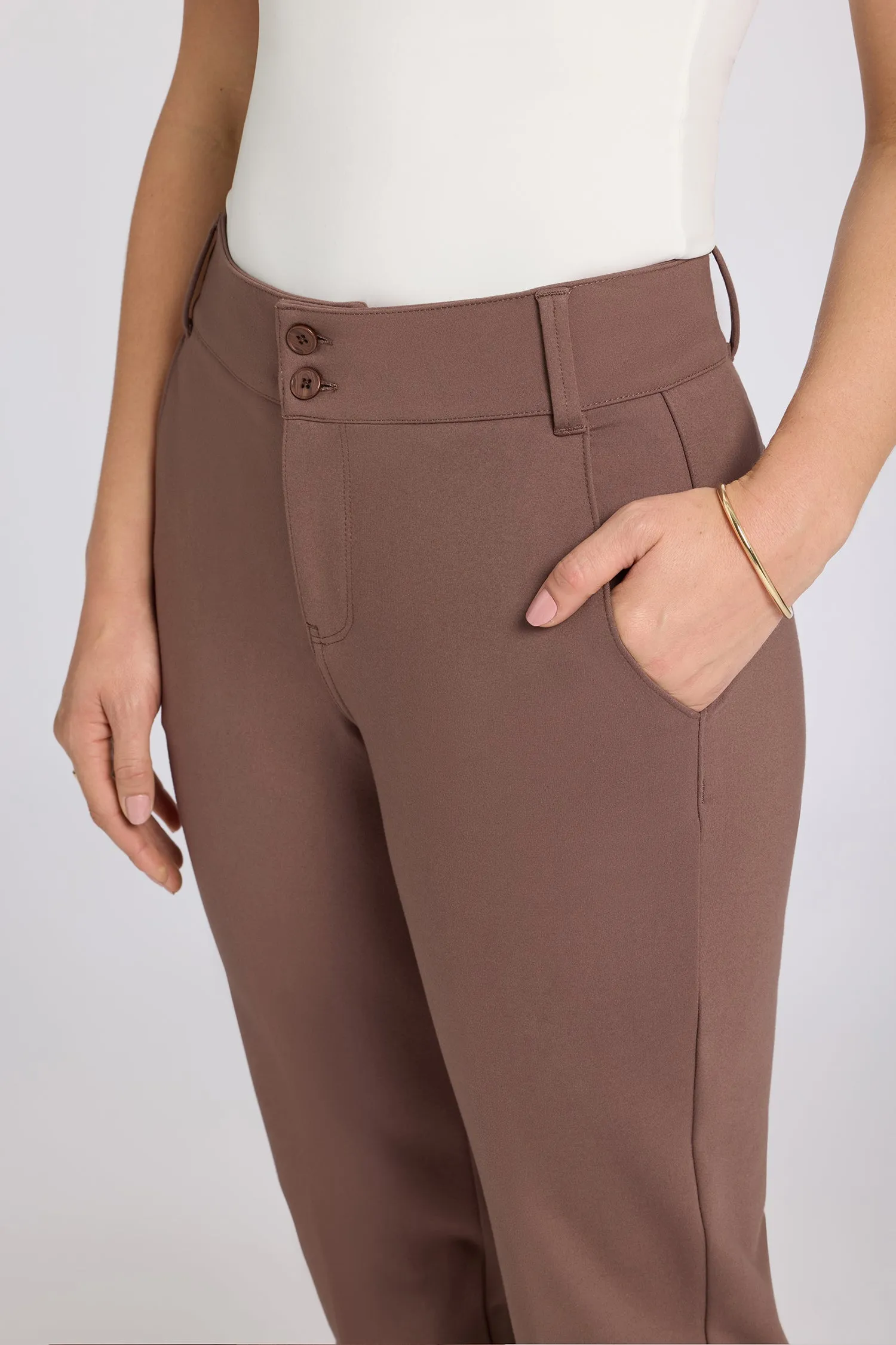Bella Trouser Pants - Deep Taupe sold by NYDJ product image thumbnail 5
