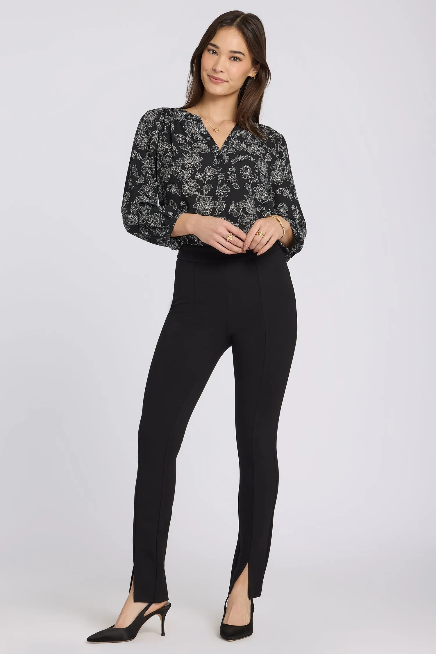 Zelda Pull-On Pants - Black sold by NYDJ