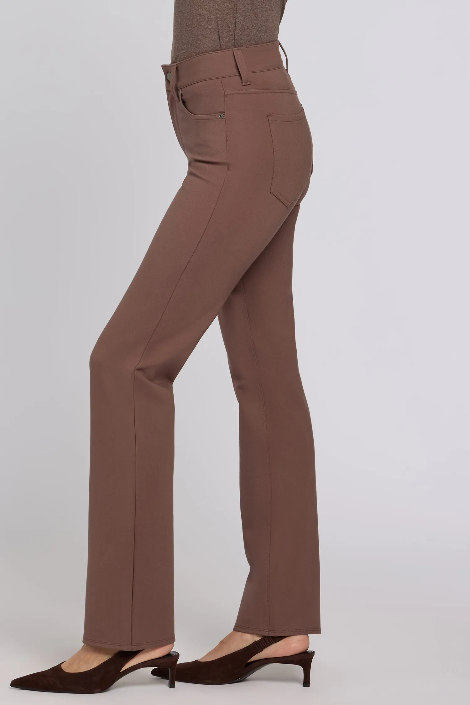 Marilyn Straight Pants - Deep Taupe sold by NYDJ product image thumbnail 4