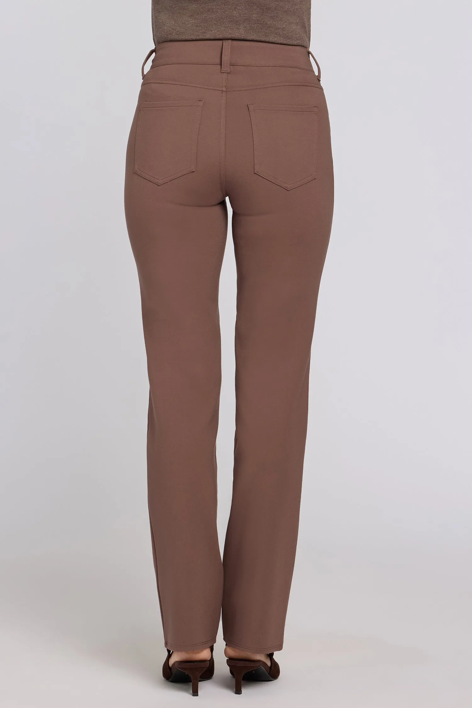 Marilyn Straight Pants - Deep Taupe sold by NYDJ product image thumbnail 3