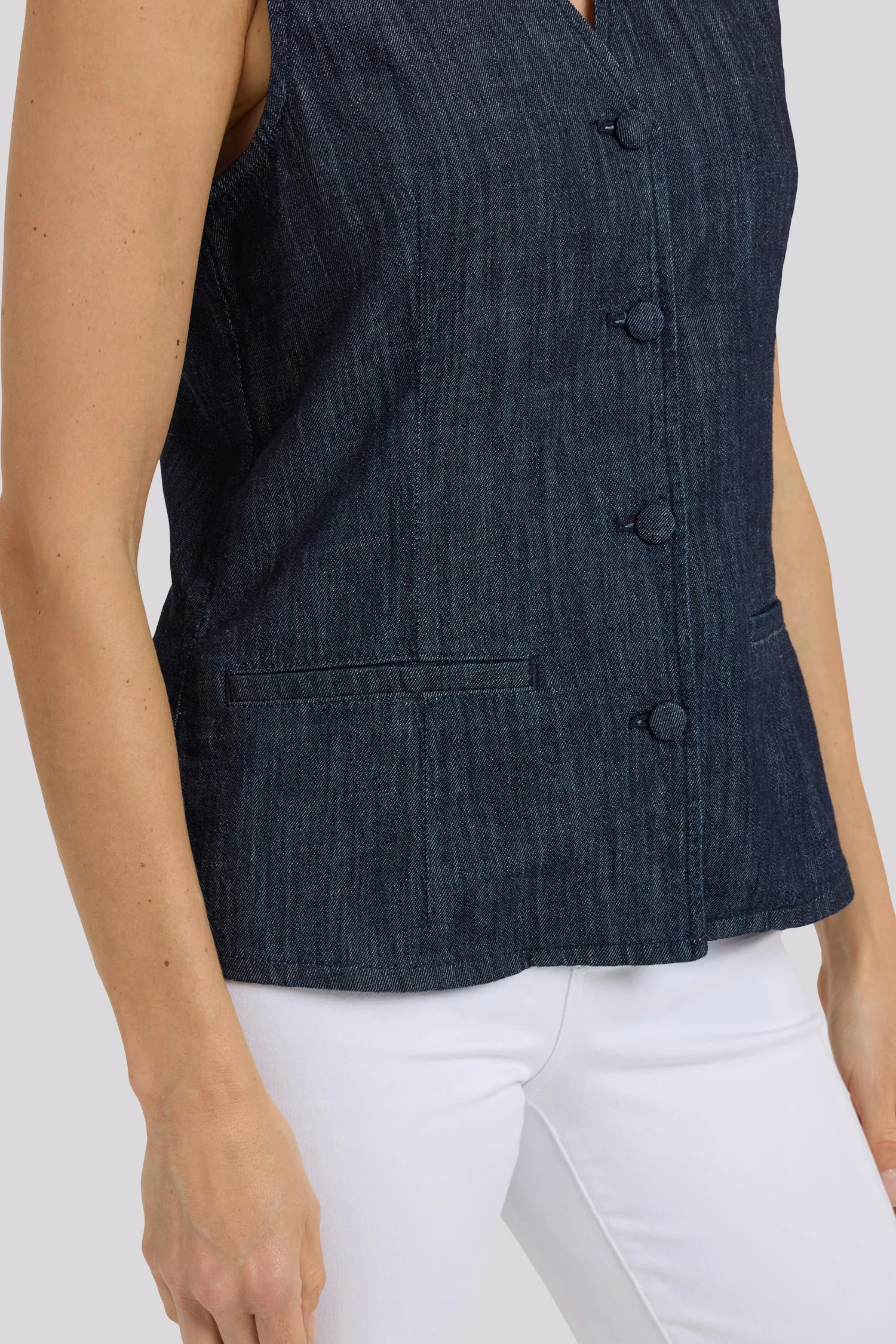 Denim Vest - Dark Indigo sold by NYDJ product image thumbnail 2