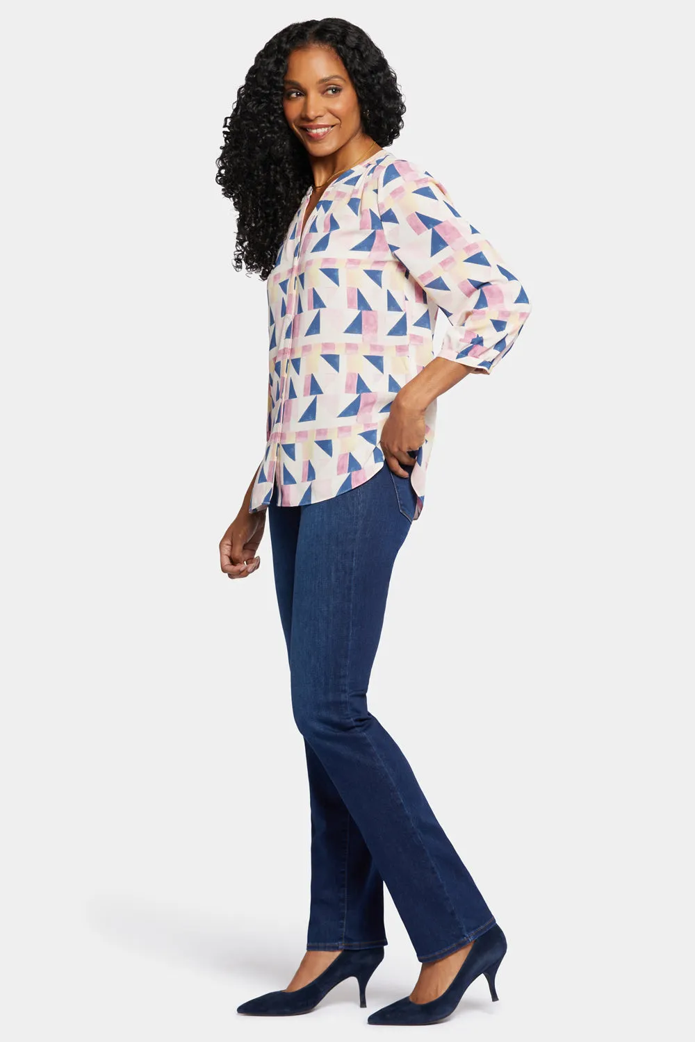 Pintuck Blouse - Marquette sold by NYDJ product image thumbnail 3