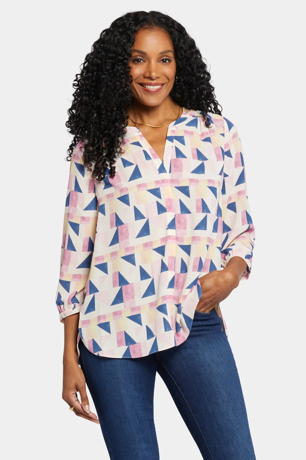 Pintuck Blouse - Marquette sold by NYDJ product image thumbnail 4