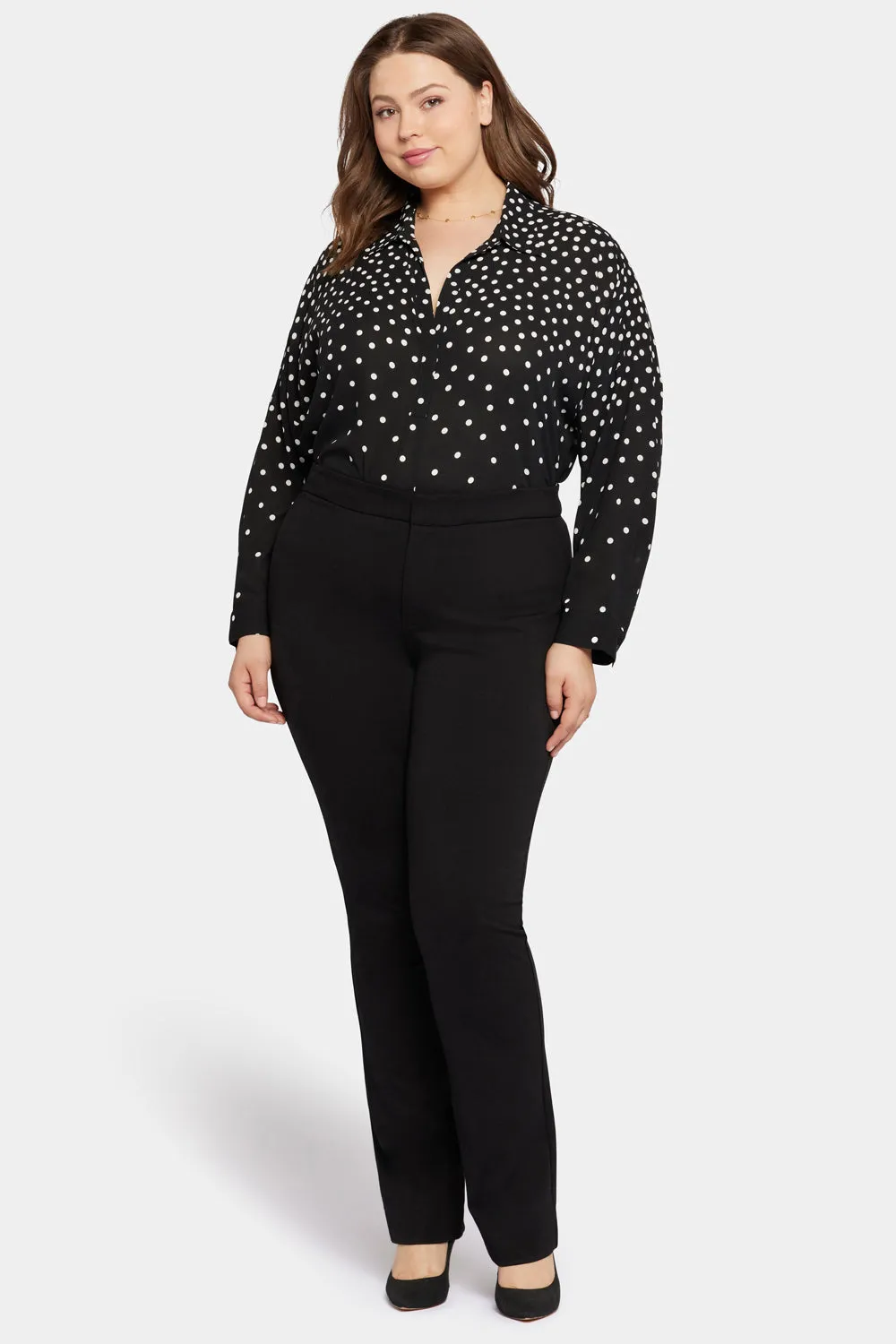 Slim Trouser Pants In Plus Size - Black sold by NYDJ
