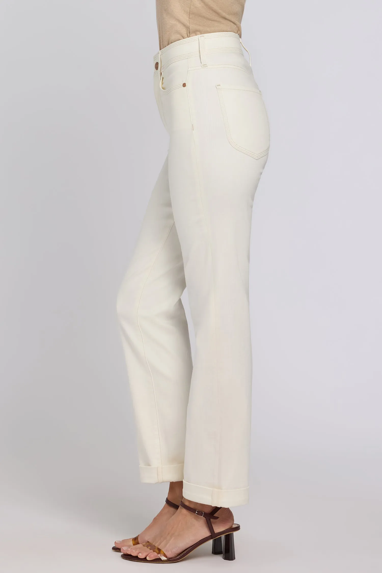 Marilyn Straight Jeans In Petite - Vintage White sold by NYDJ product image thumbnail 3