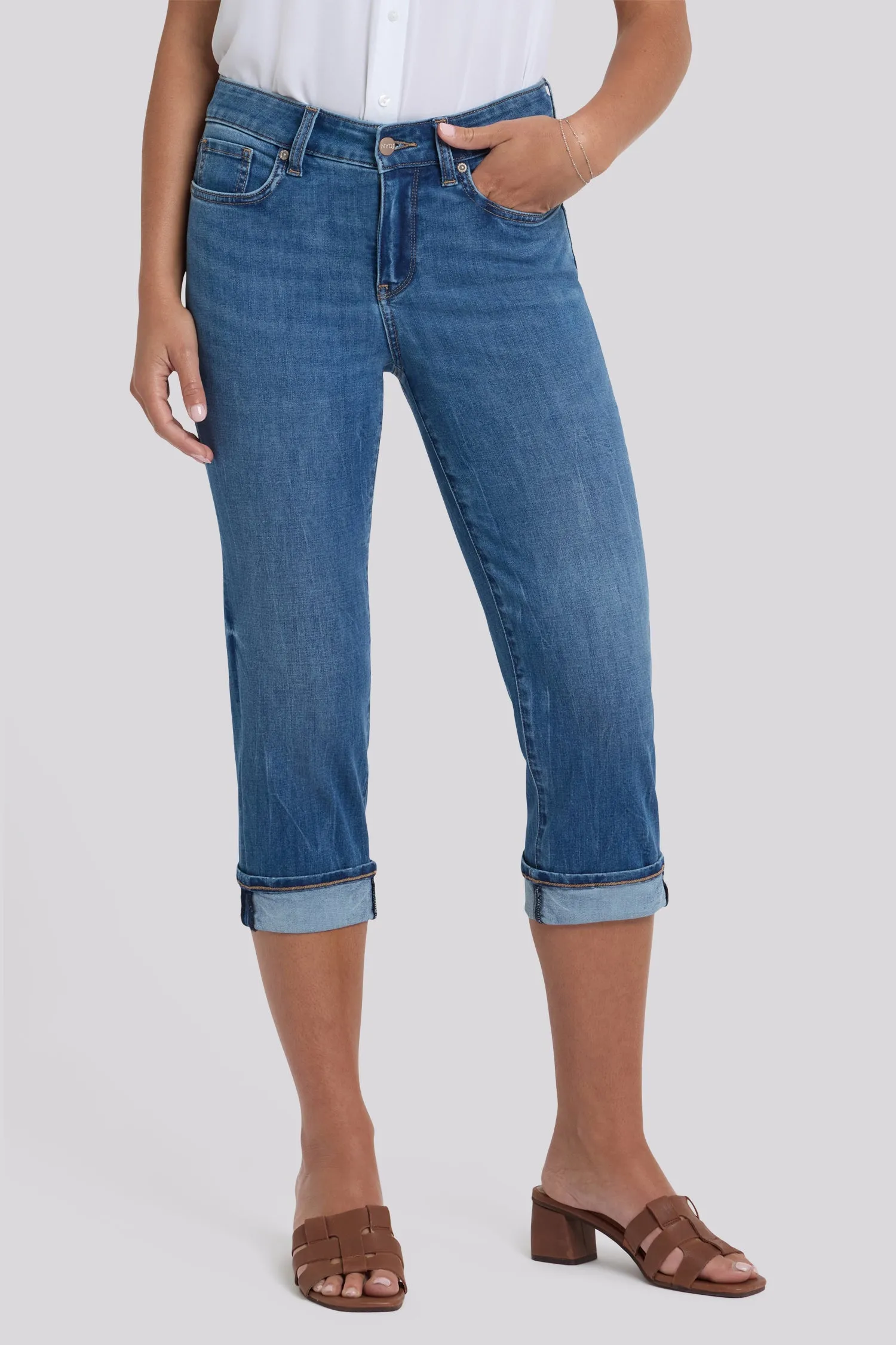 Marilyn Straight Crop Jeans - Wild River sold by NYDJ product image thumbnail 5