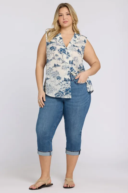 Marilyn Straight Crop Jeans In Plus Size - Wild River made by NYDJ