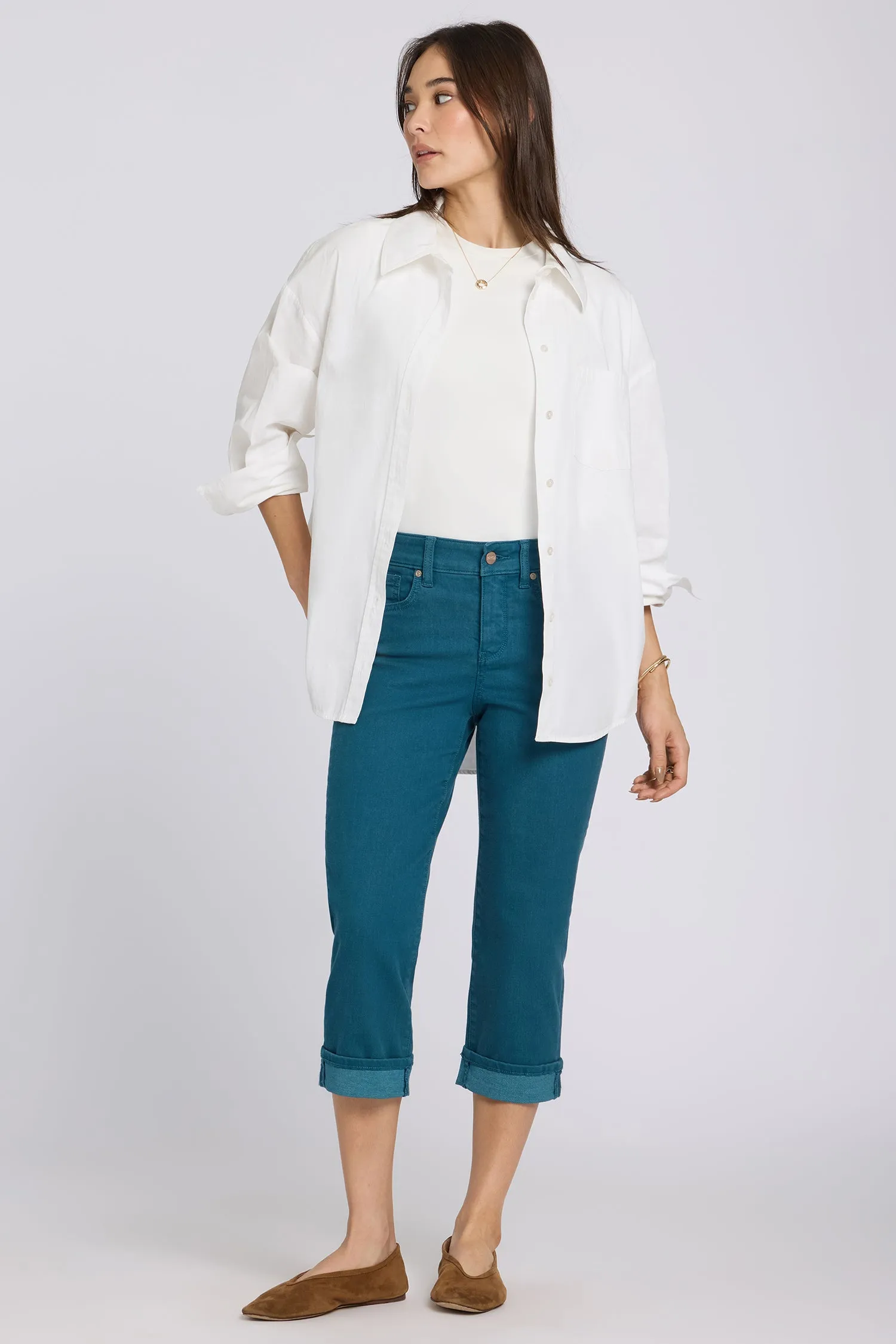 Marilyn Straight Crop Jeans - Blue Lake sold by NYDJ