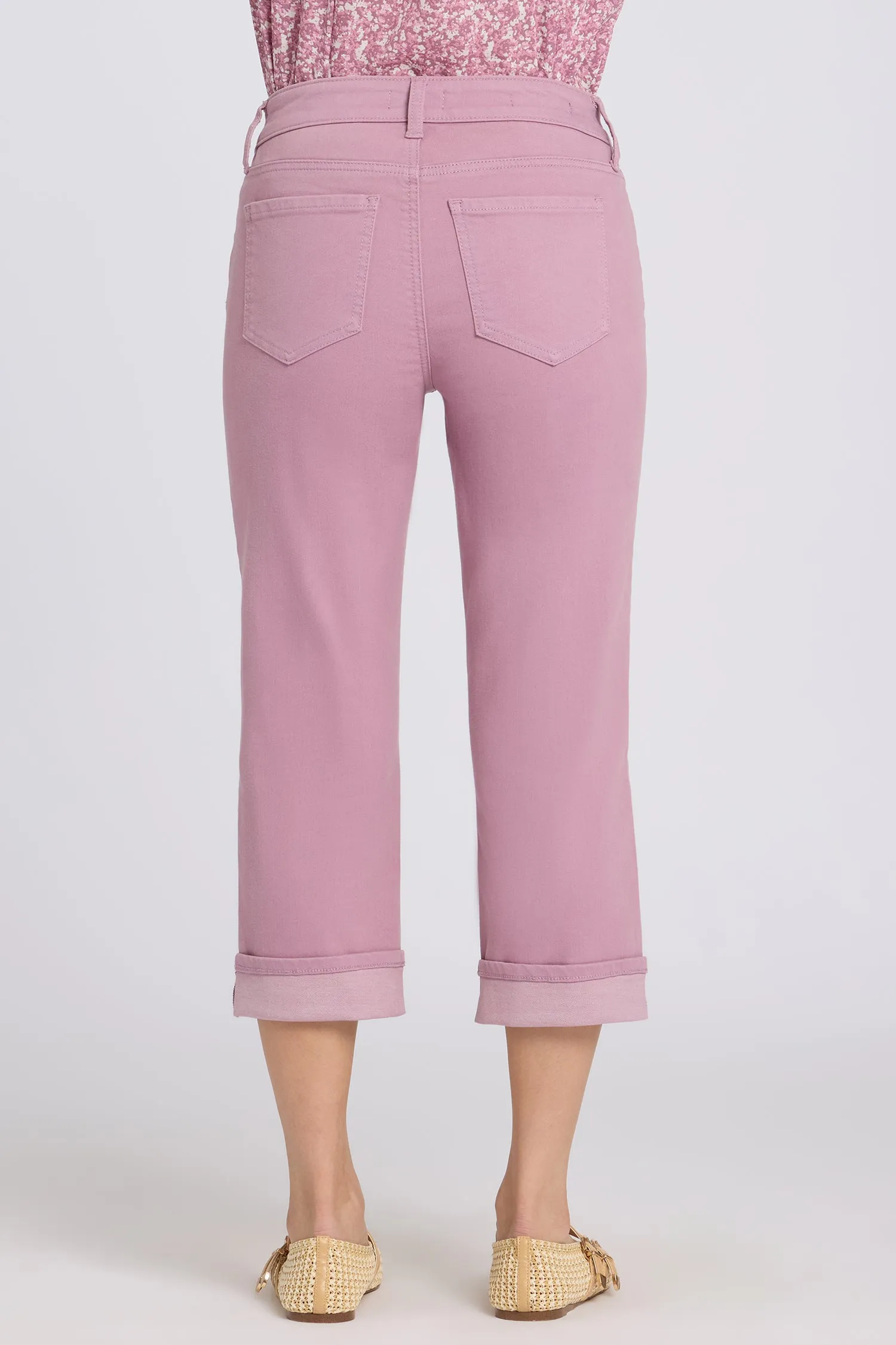 Marilyn Straight Crop Jeans In Petite - Dusky Daisy sold by NYDJ product image thumbnail 2