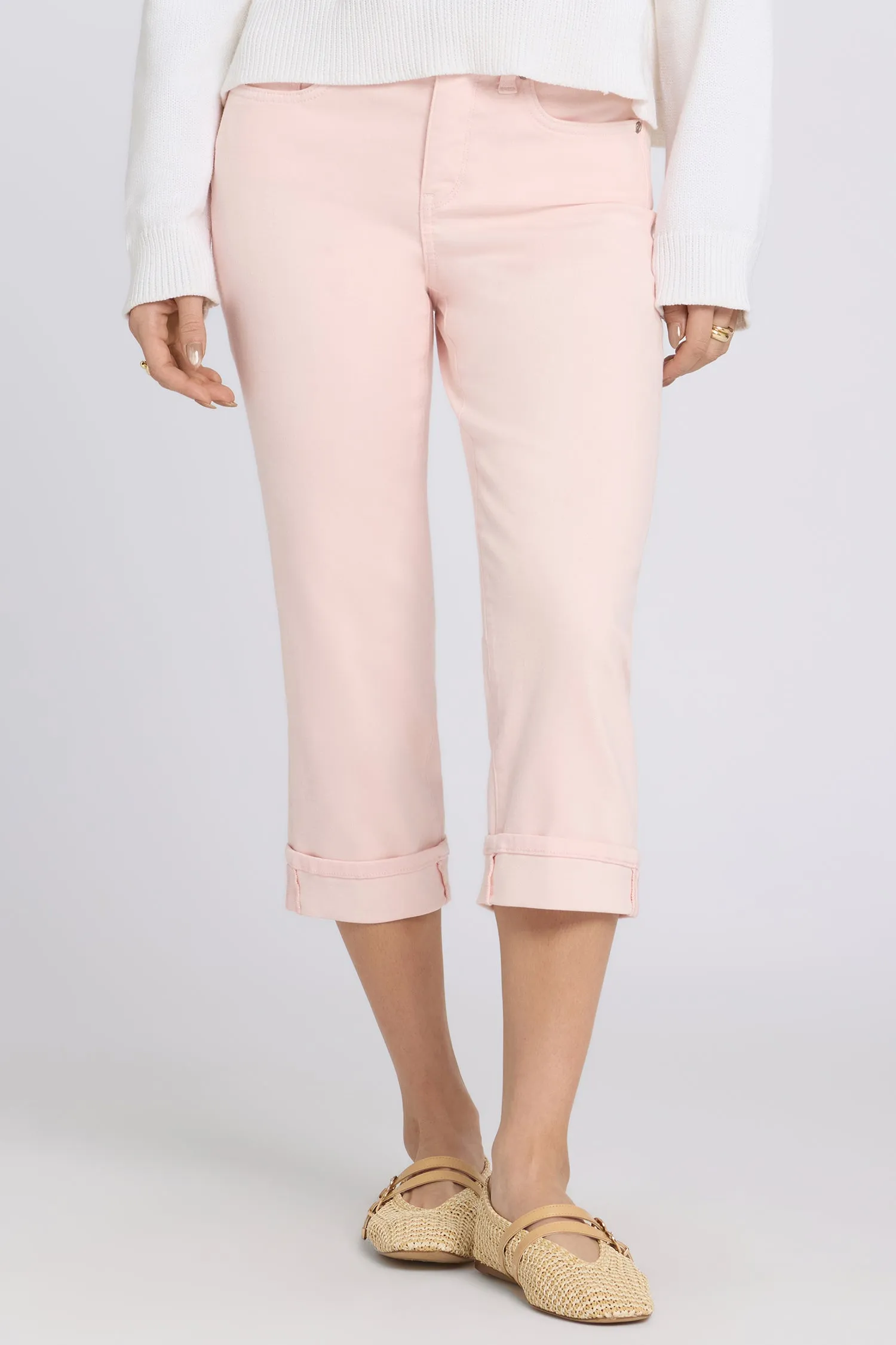 Marilyn Straight Crop Jeans In Petite - Pink Dogwood sold by NYDJ product image thumbnail 5