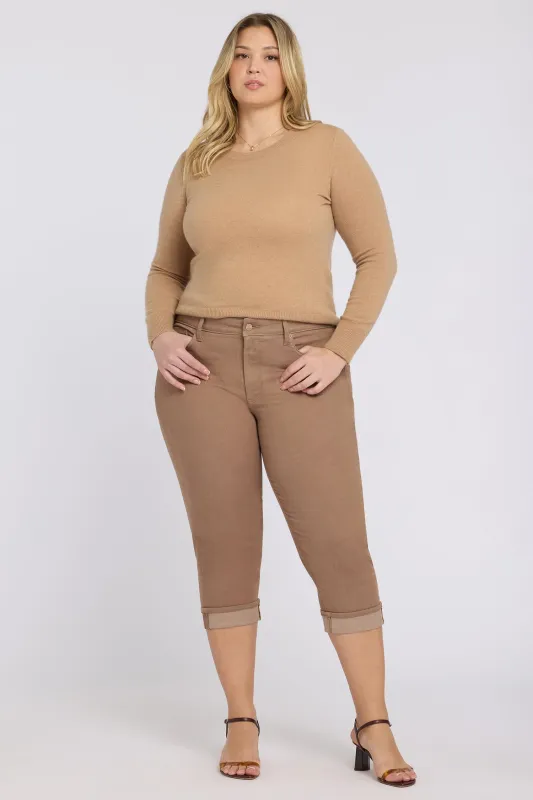Marilyn Straight Crop Jeans In Plus Size - Toasted Coconut sold by NYDJ