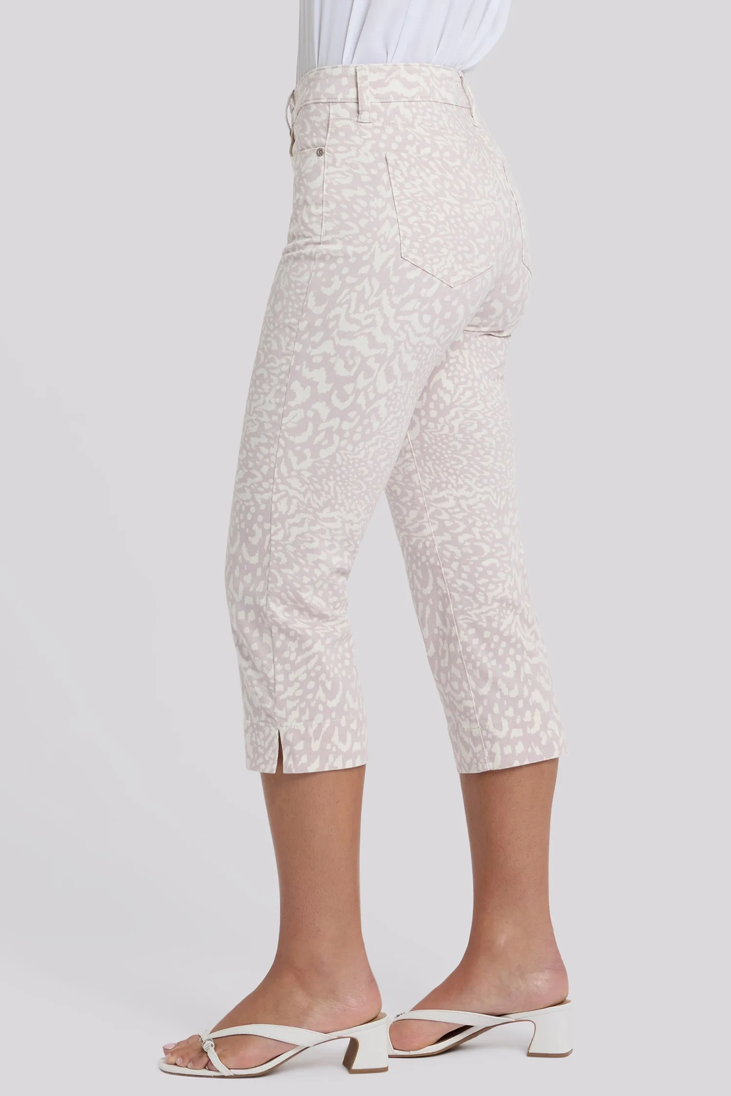 Marilyn Straight Crop Jeans In Petite - Snow Leopard sold by NYDJ product image thumbnail 3