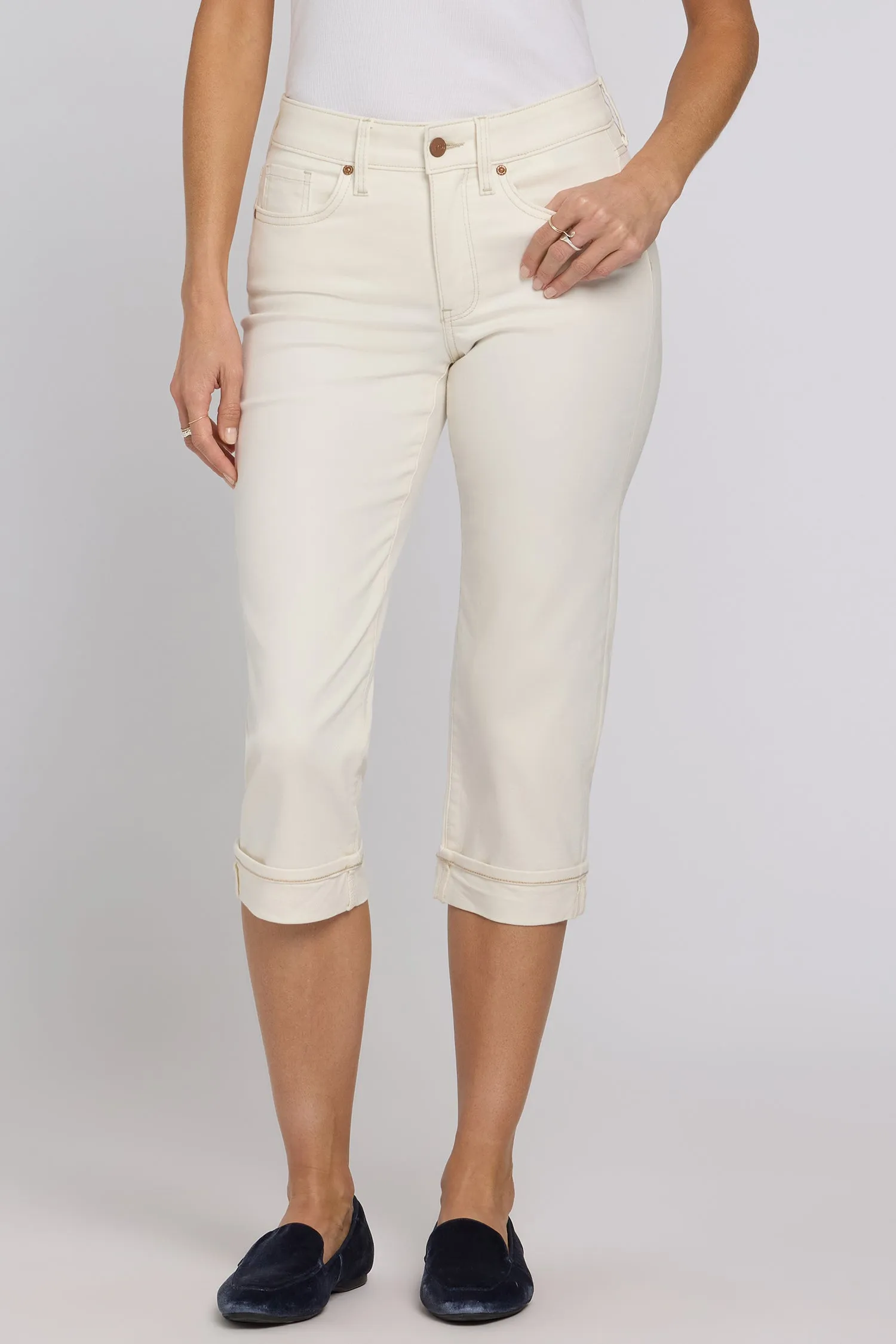 Marilyn Straight Crop Jeans - Vintage White sold by NYDJ product image thumbnail 4