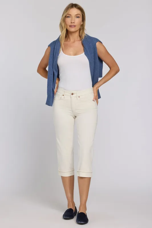 Marilyn Straight Crop Jeans In Petite - Vintage White sold by NYDJ