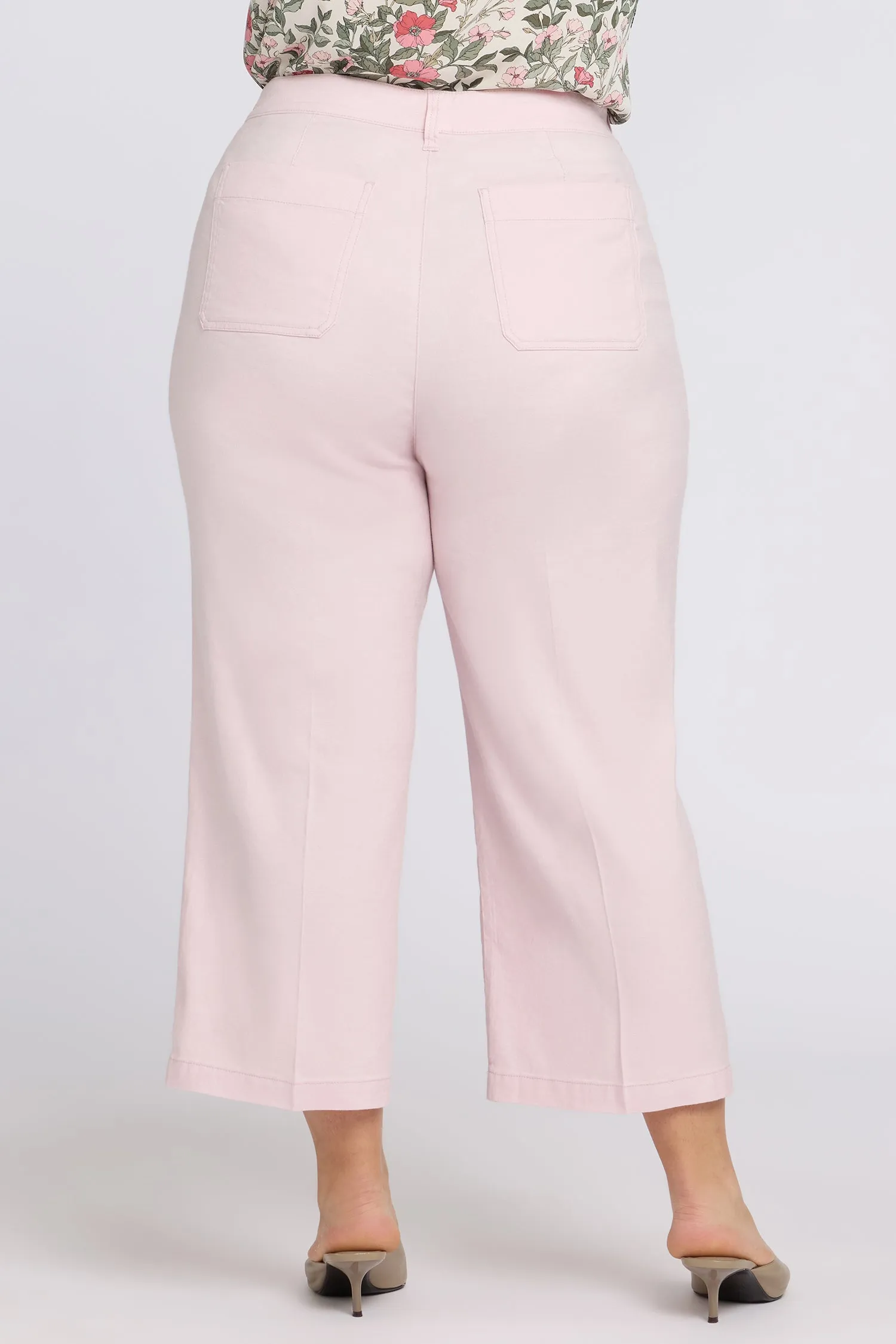 Wide Leg Cargo Capri Pants In Plus Size - Light Lilac sold by NYDJ product image thumbnail 2