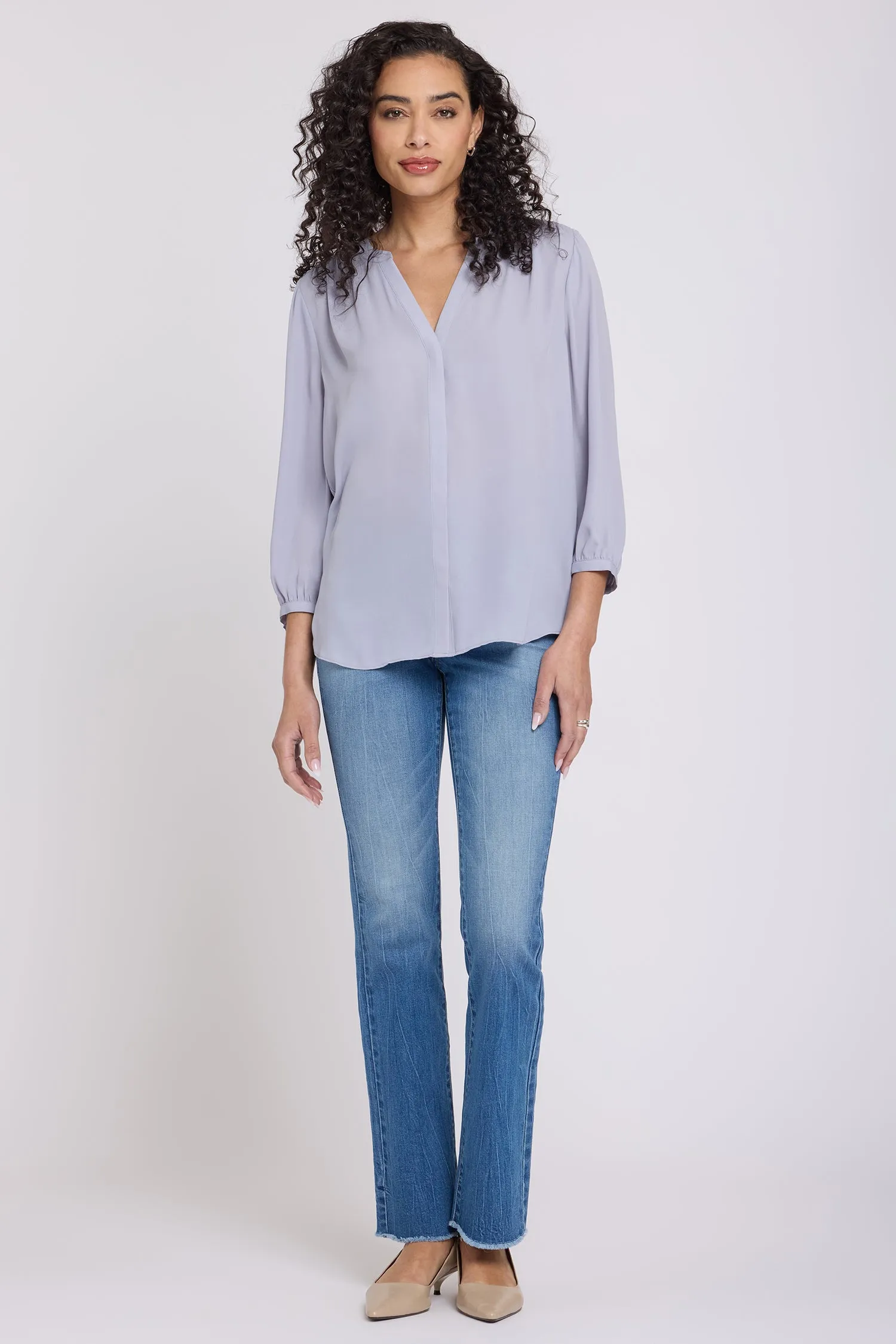 Pintuck Blouse - Vintage Lavender sold by NYDJ product image thumbnail 4