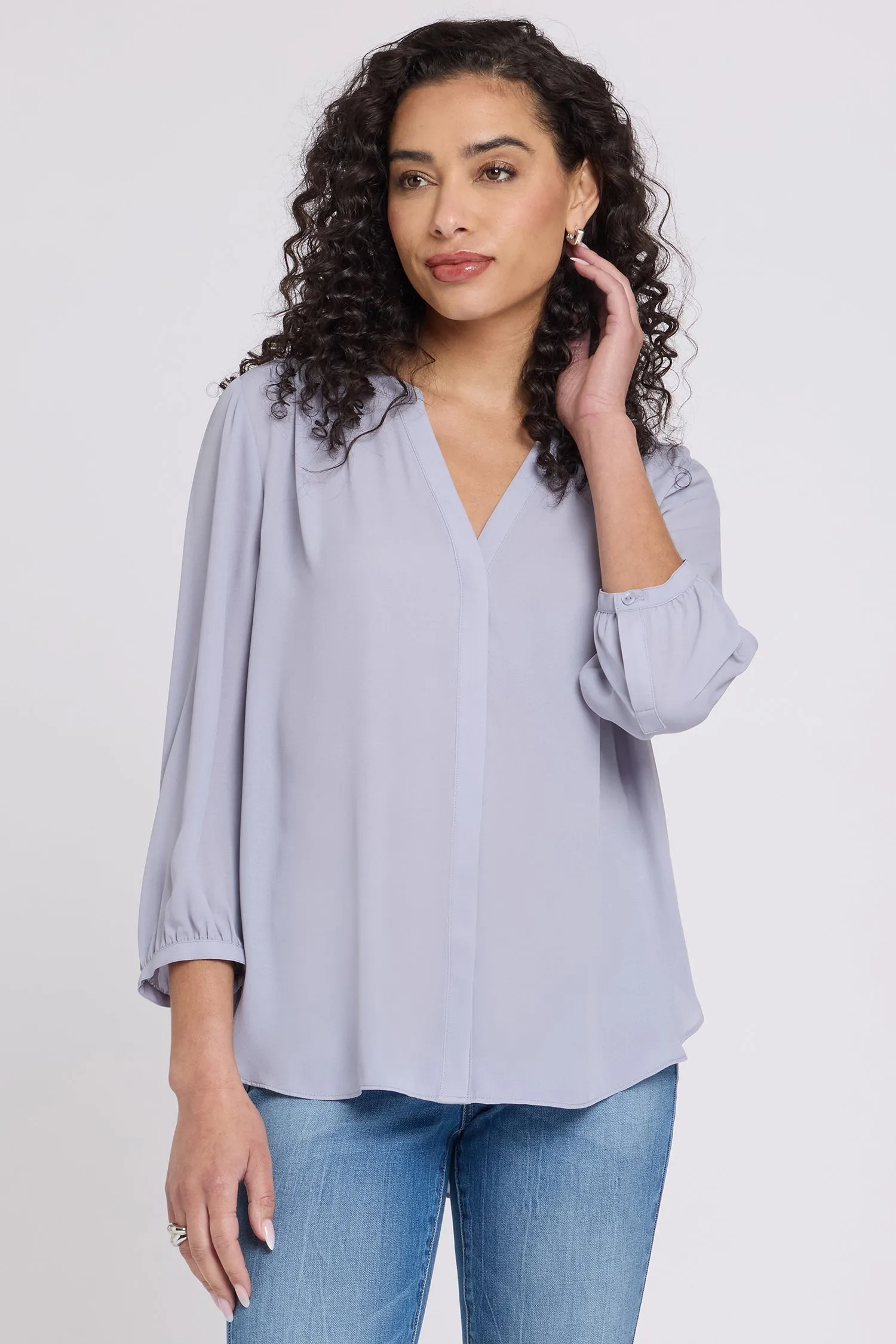 Pintuck Blouse - Vintage Lavender sold by NYDJ