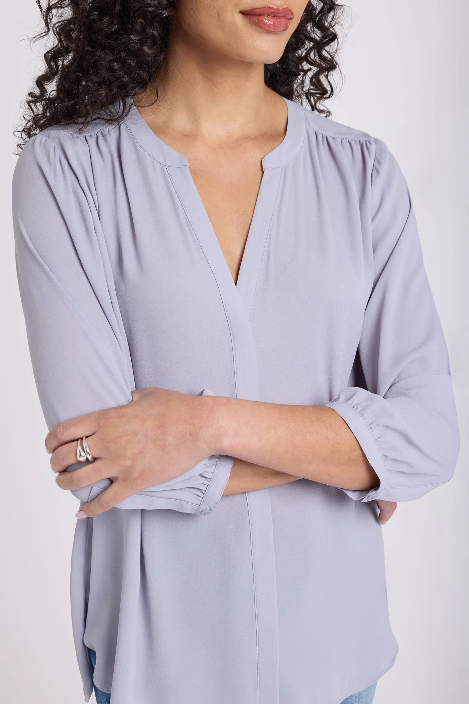 Pintuck Blouse - Vintage Lavender sold by NYDJ product image thumbnail 5