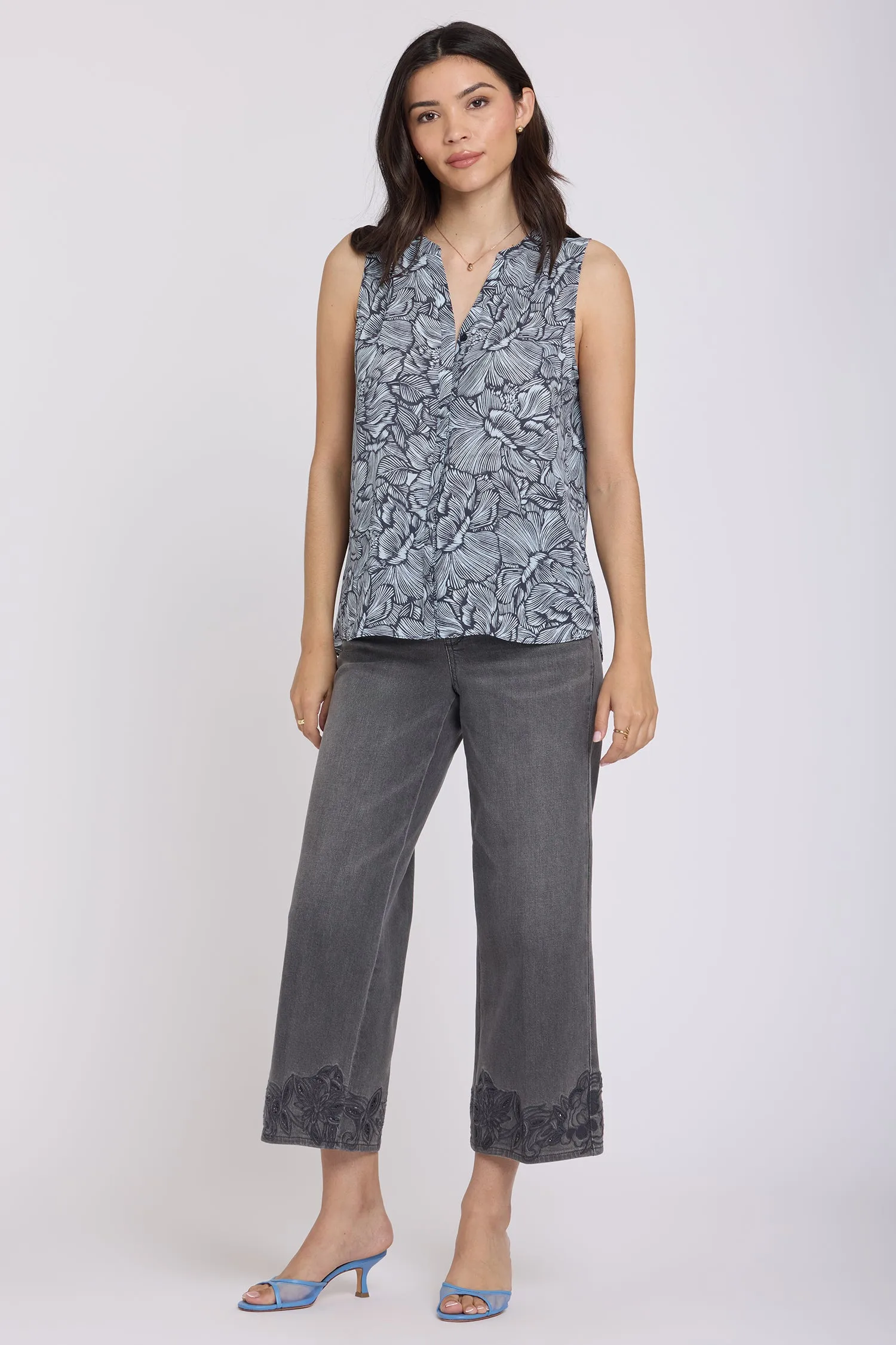 Sleeveless Pintuck Blouse - Aria Arabesque sold by NYDJ product image thumbnail 4