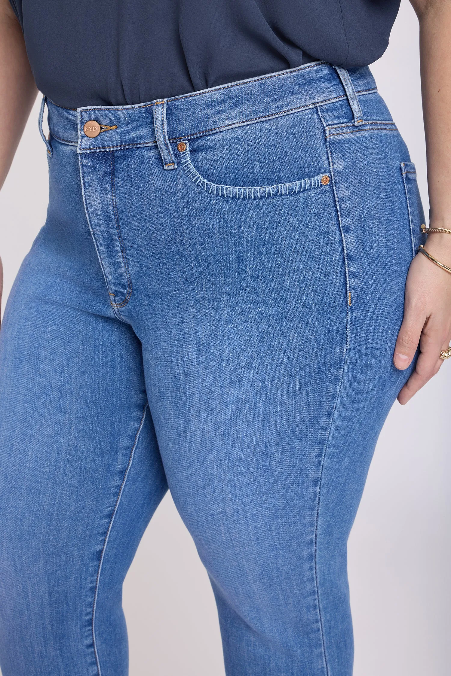 Marilyn Straight Ankle Jeans In Plus Size - Blue Paradise sold by NYDJ product image thumbnail 5