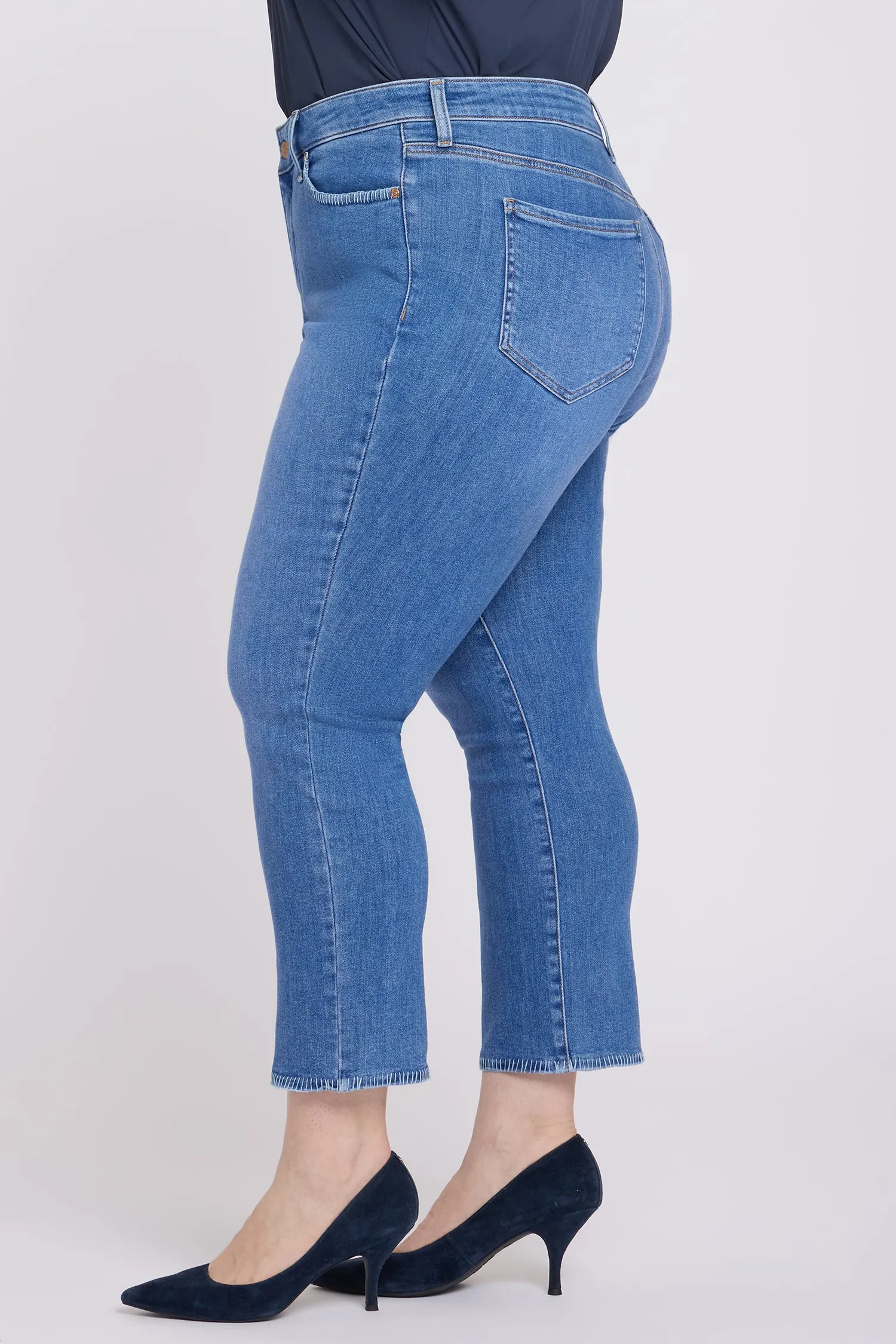 Marilyn Straight Ankle Jeans In Plus Size - Blue Paradise sold by NYDJ product image thumbnail 3
