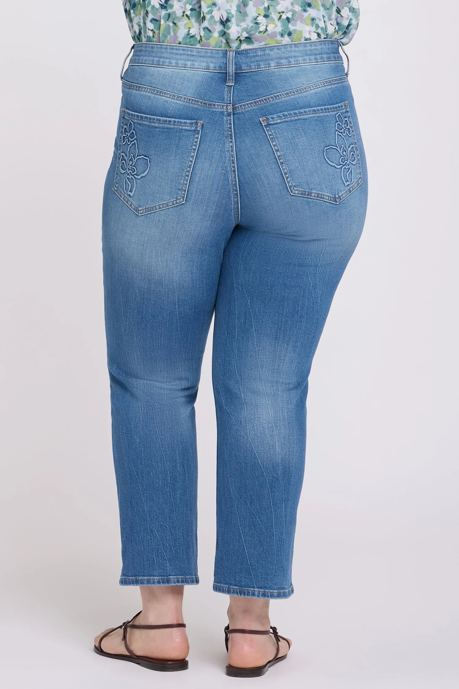 Marilyn Straight Ankle Jeans In Plus Size - Pacifica sold by NYDJ product image thumbnail 3