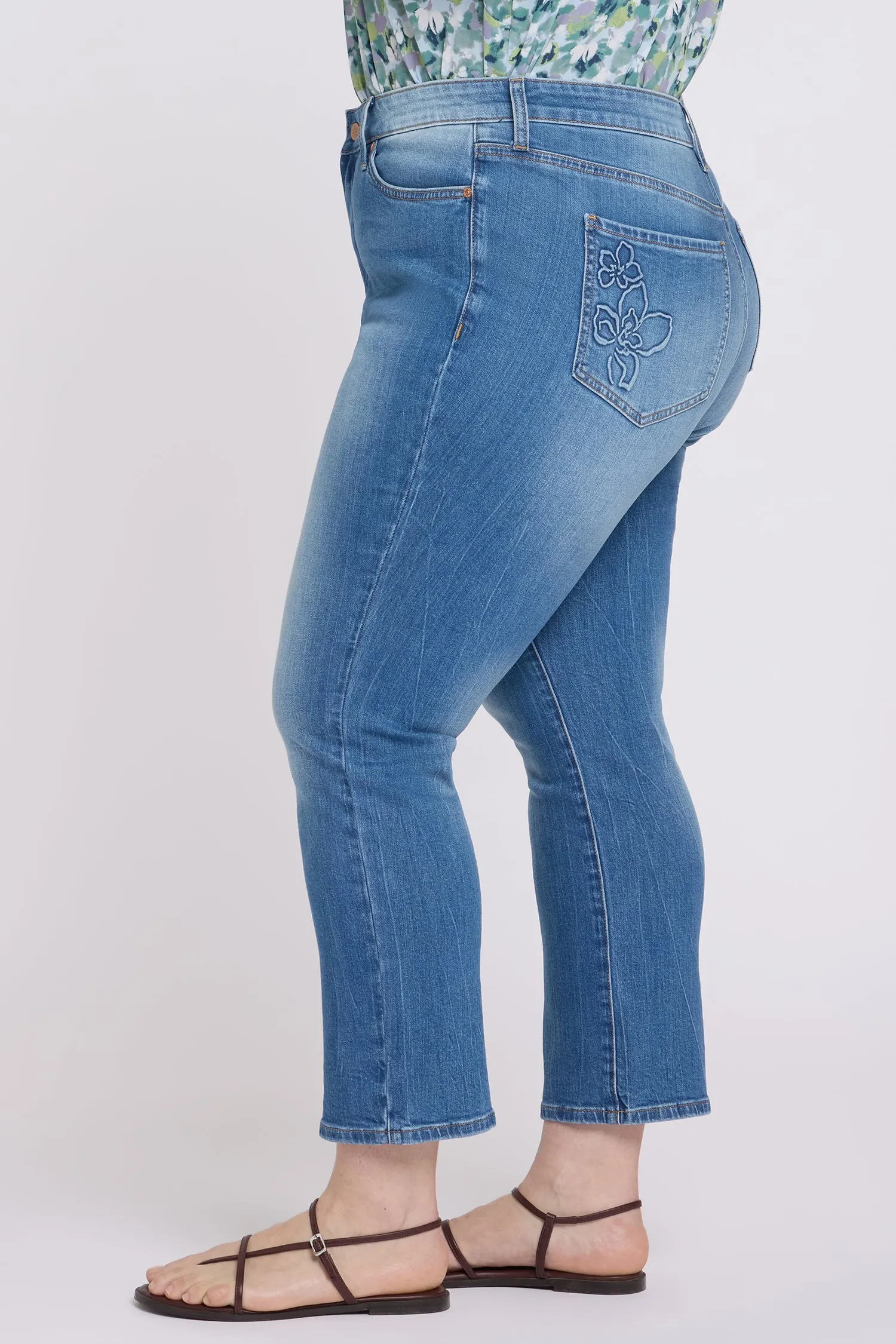 Marilyn Straight Ankle Jeans In Plus Size - Pacifica sold by NYDJ product image thumbnail 4