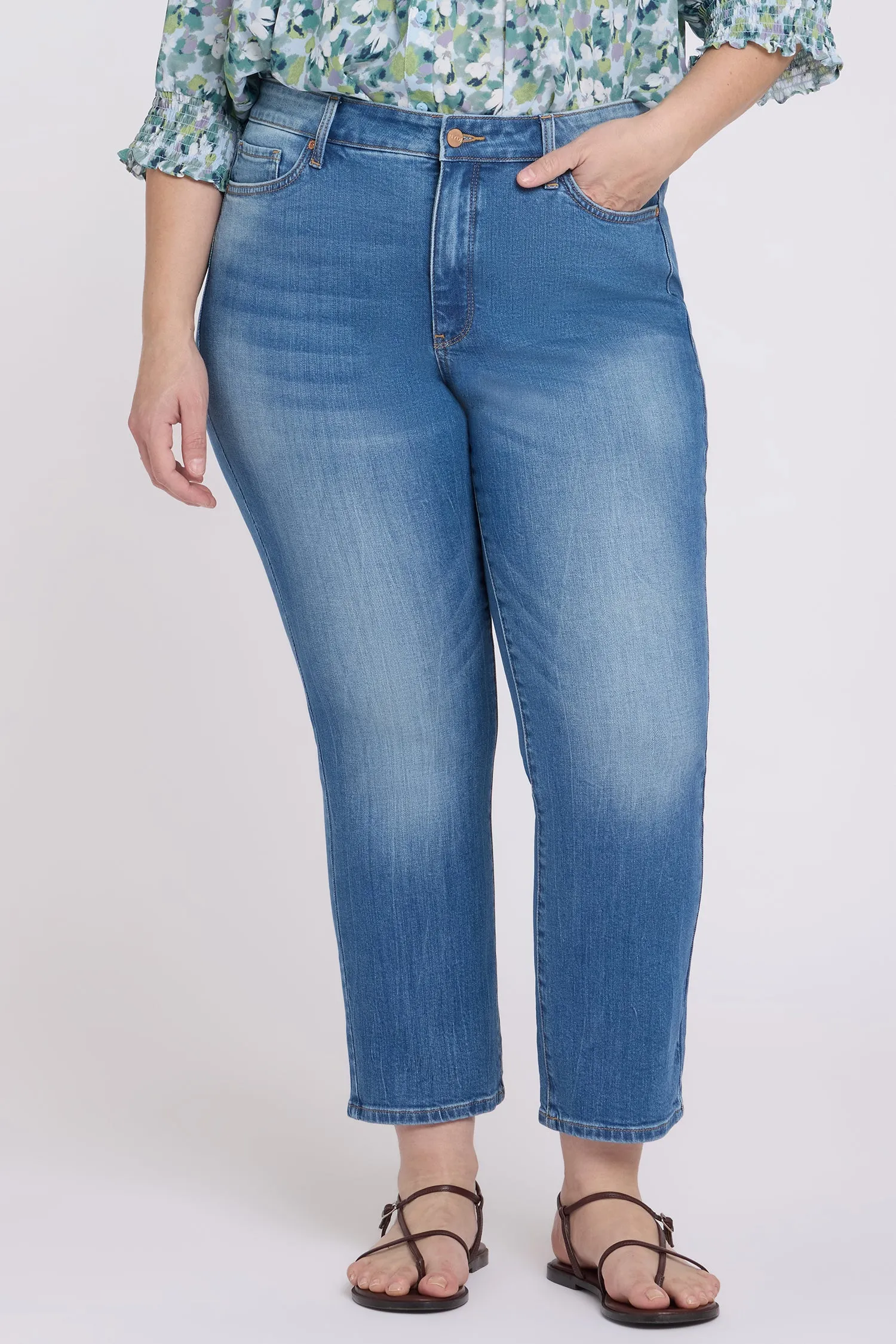 Marilyn Straight Ankle Jeans In Plus Size - Pacifica sold by NYDJ product image thumbnail 5