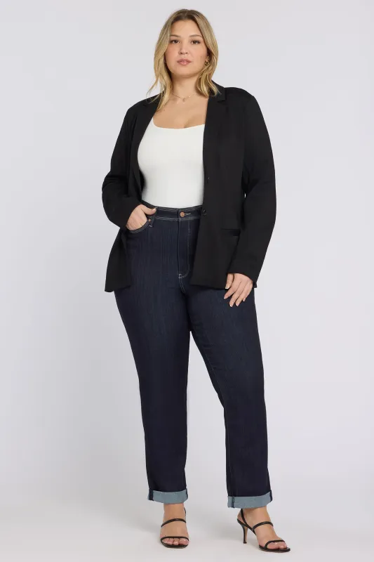 Marilyn Straight Jeans In Plus Size - Morning Tides made by NYDJ