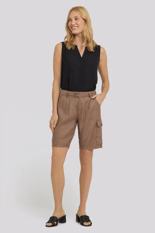 Cargo Bermuda Shorts - Toasted Coconut made by NYDJ