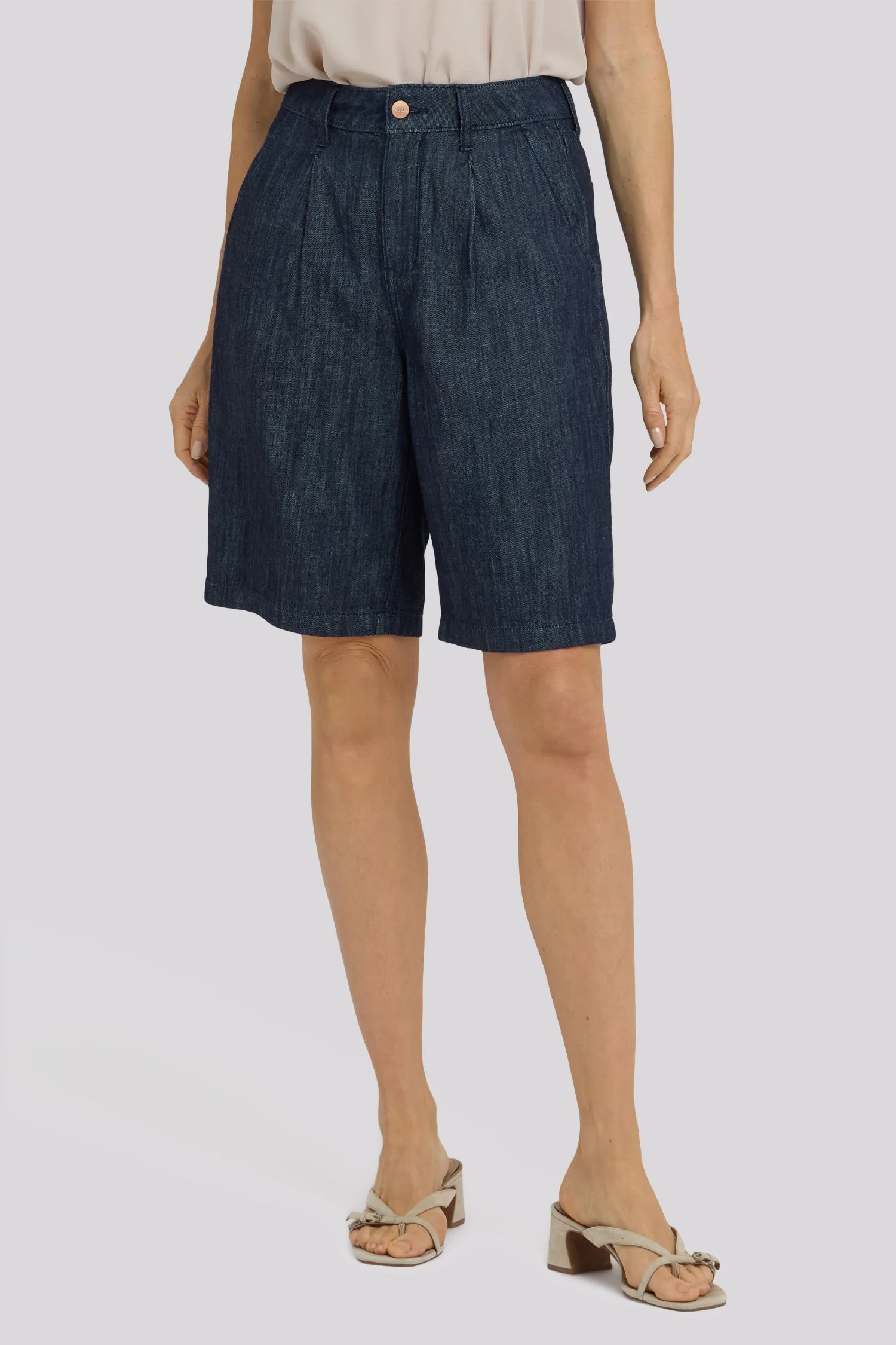 Gwen Relaxed Bermuda Denim Shorts - Dark Indigo sold by NYDJ product image thumbnail 4