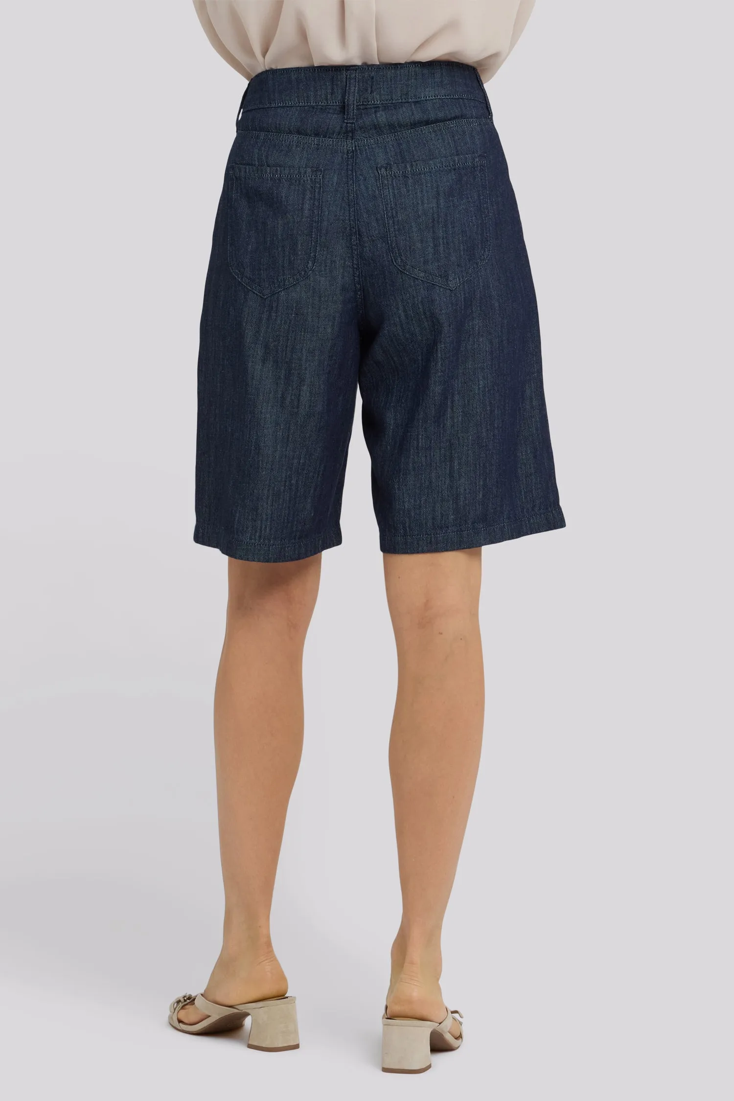 Gwen Relaxed Bermuda Denim Shorts - Dark Indigo sold by NYDJ product image thumbnail 2