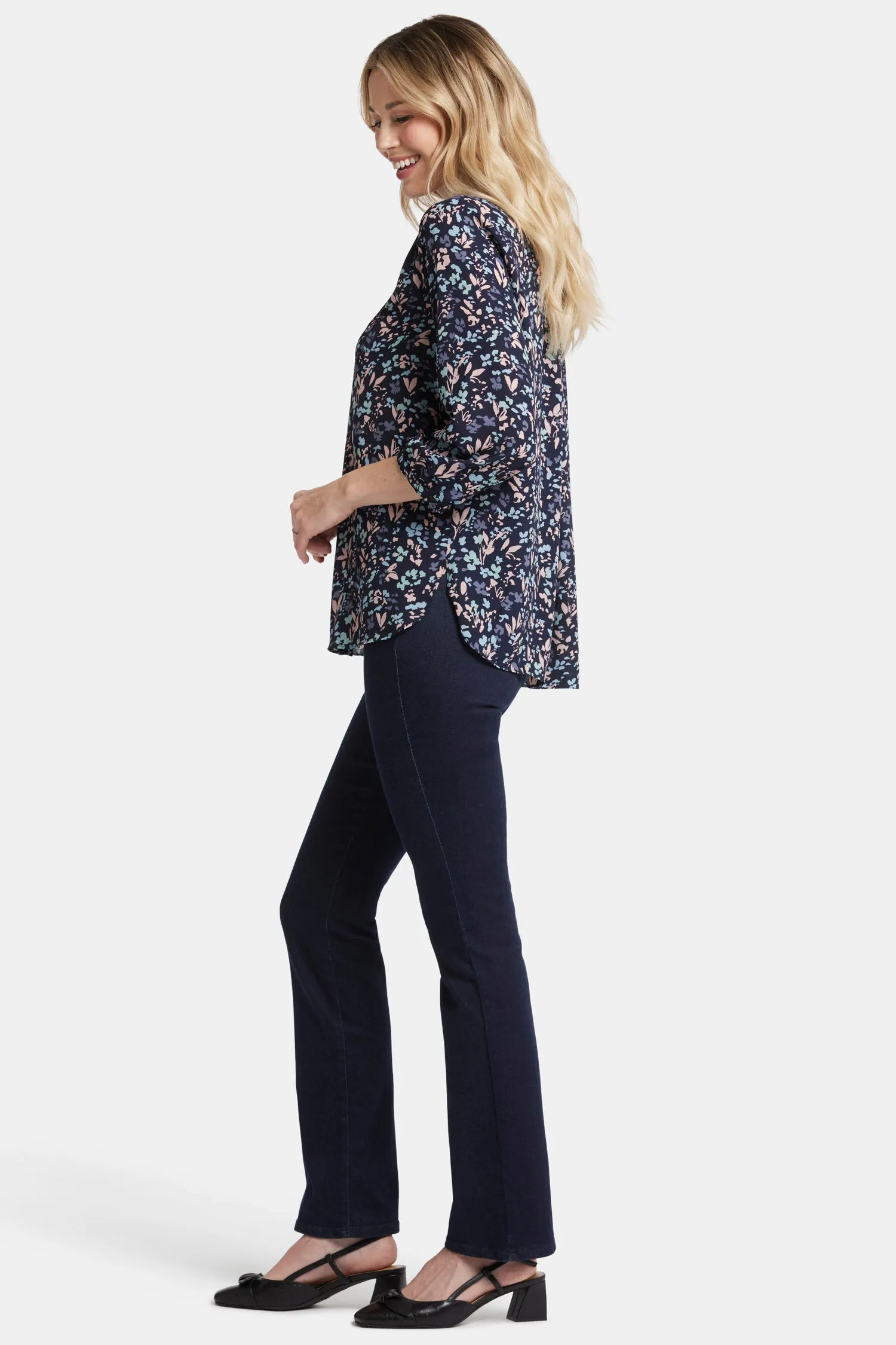 Pintuck Blouse - Bluebonnet Trail sold by NYDJ product image thumbnail 3