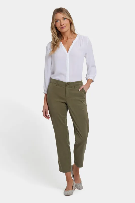 Easy-Fit Ankle Trouser Pants - Bay Leaf made by NYDJ