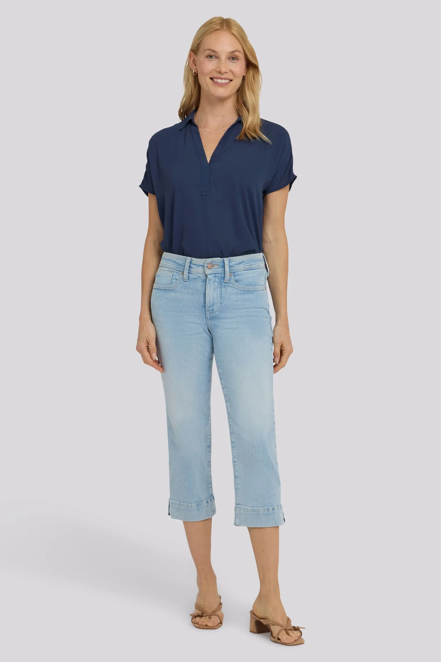 Marilyn Straight Crop Jeans - Keys View sold by NYDJ