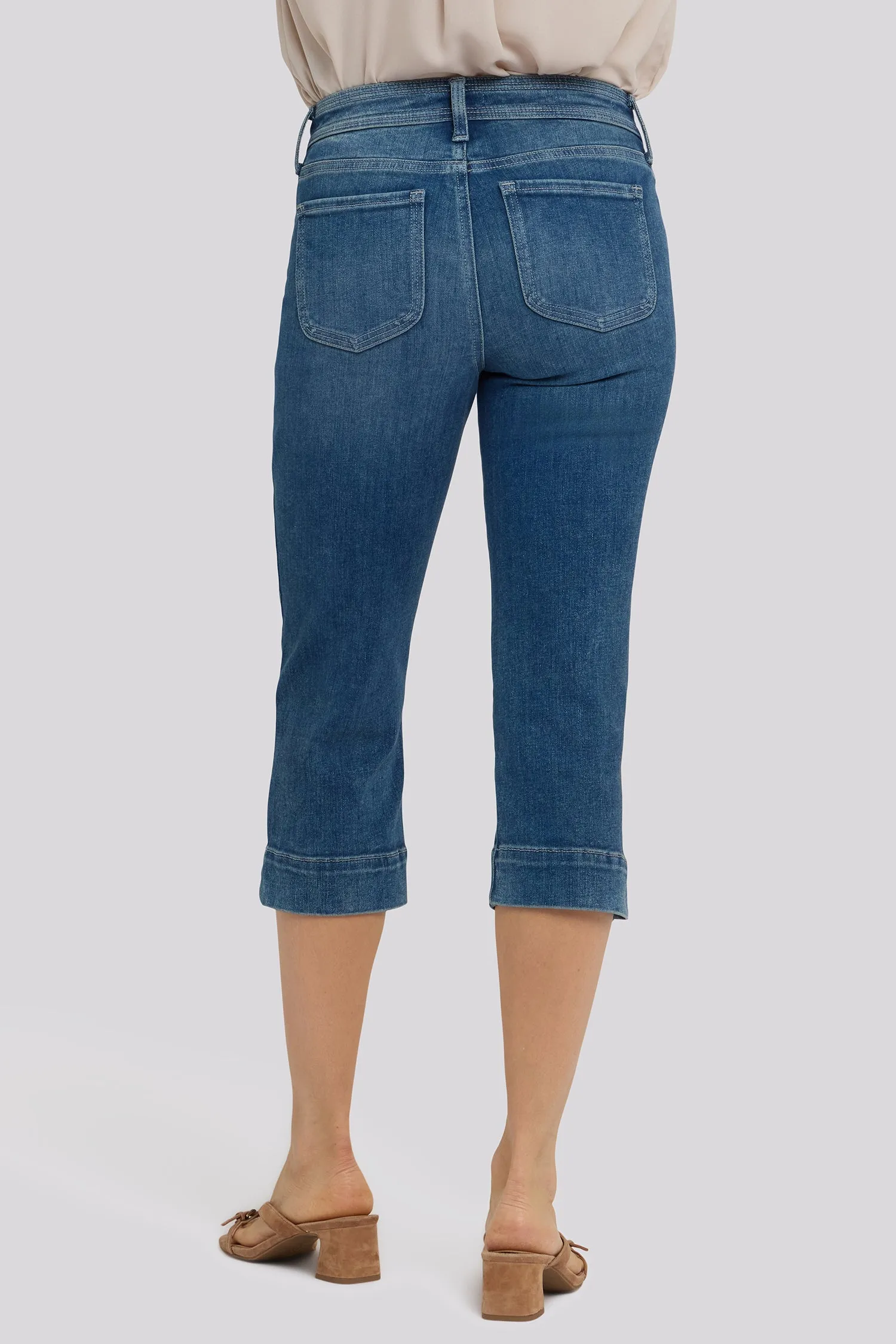 Marilyn Straight Crop Jeans In Petite - Breezy Palms sold by NYDJ product image thumbnail 2